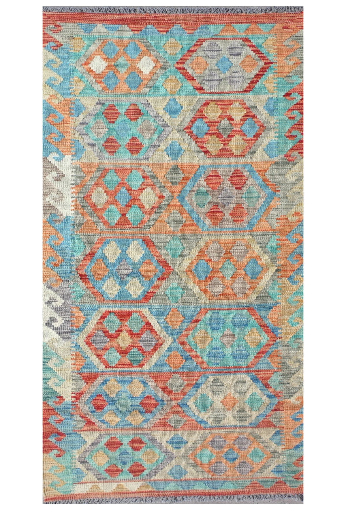 Alfombra Lana, Kelim Kashkuli 2.00 x 0.60 mts. 0022