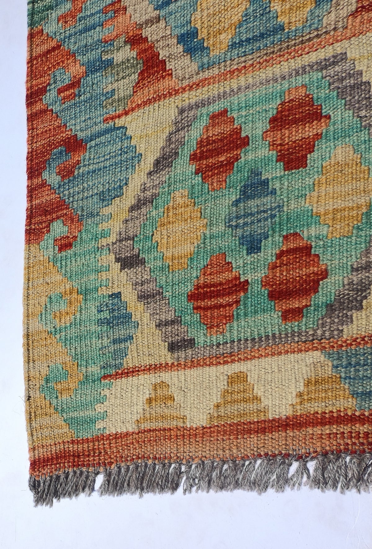 Alfombra Lana, Kelim Kashkuli 2.00 x 0.60 mts. 0022