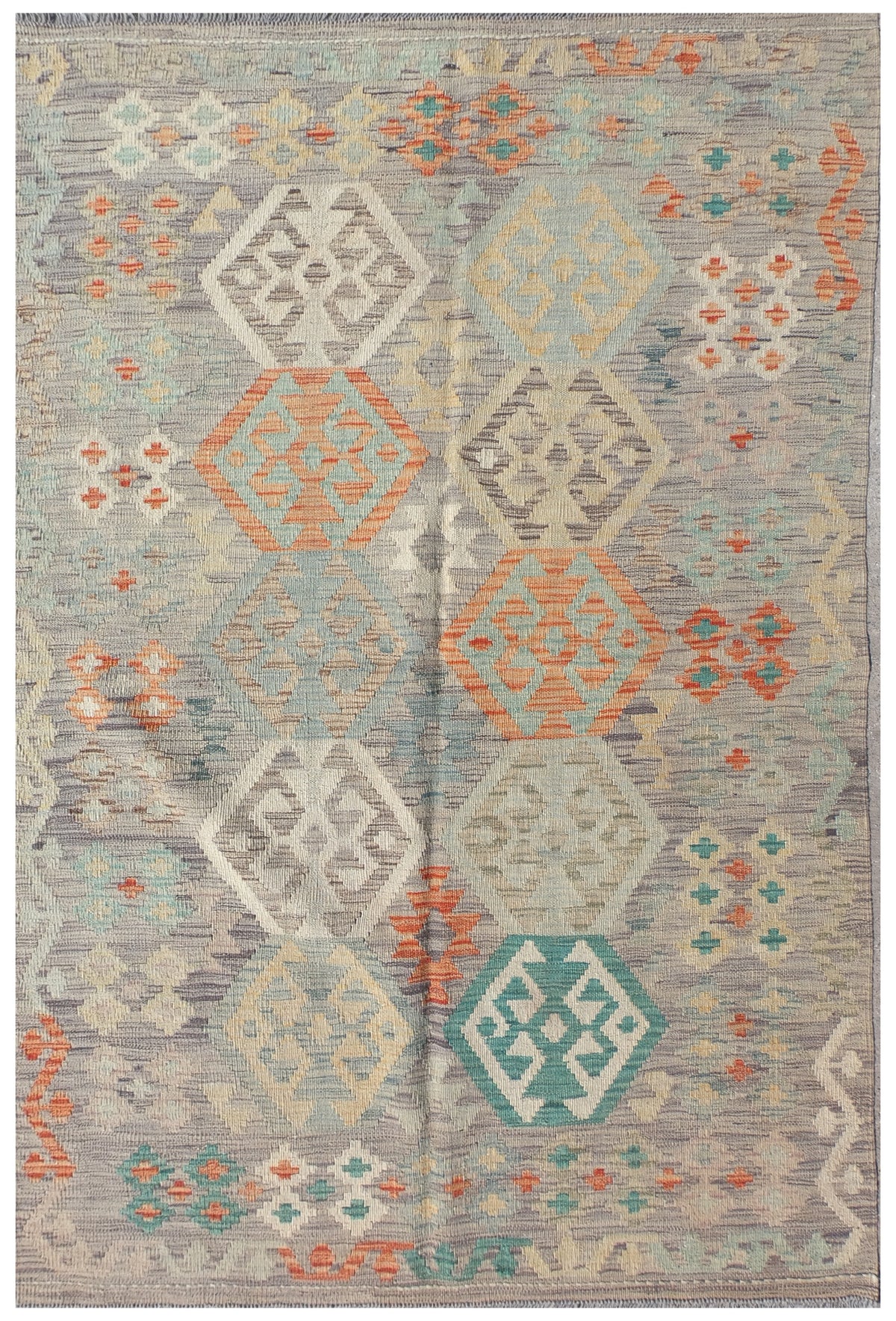 Alfombra Lana, Kelim Kashkuli 2.00 x 0.60 mts. 0043