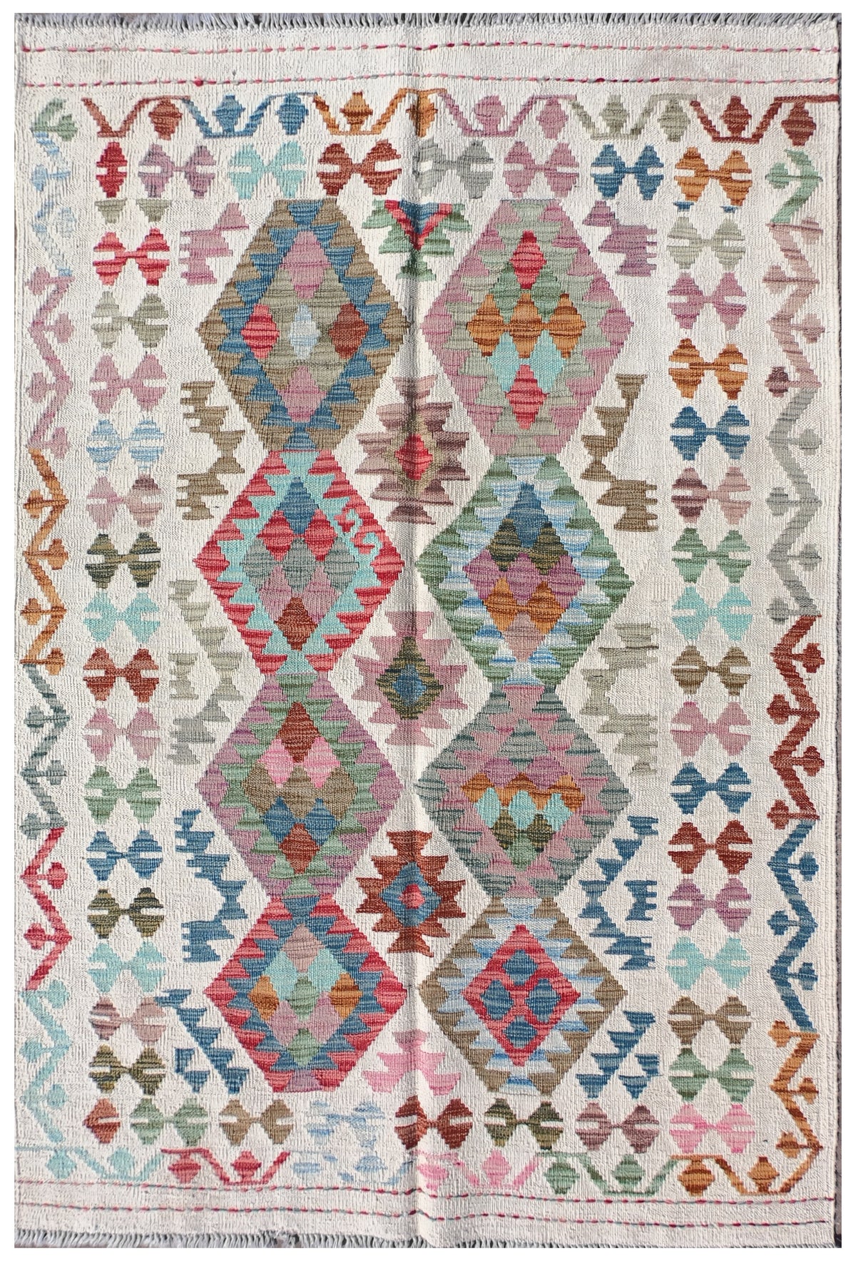 Alfombra Lana, Kelim Kashkuli 2.00 x 0.60 mts. 0050