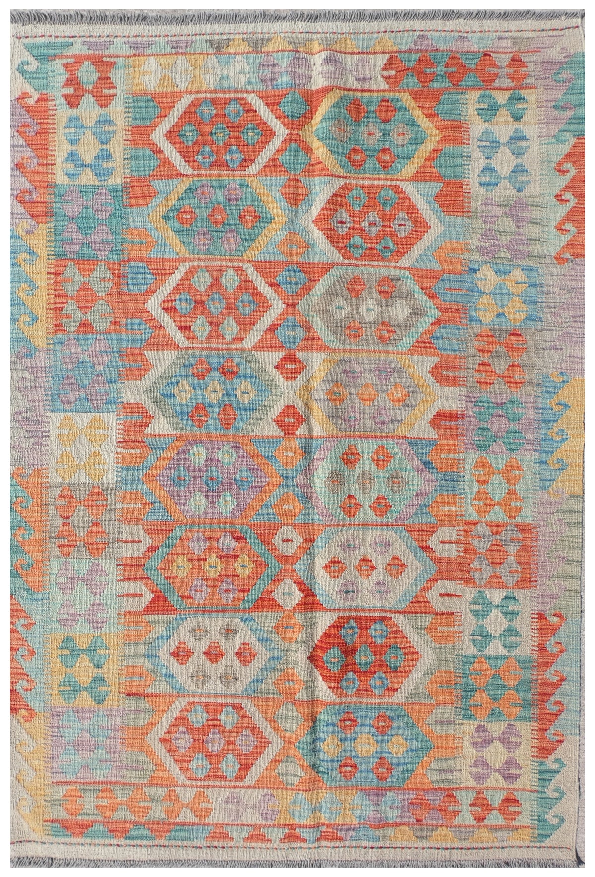 Alfombra Lana, Kelim Kashkuli 1.80 x 1.20 mts. 0047