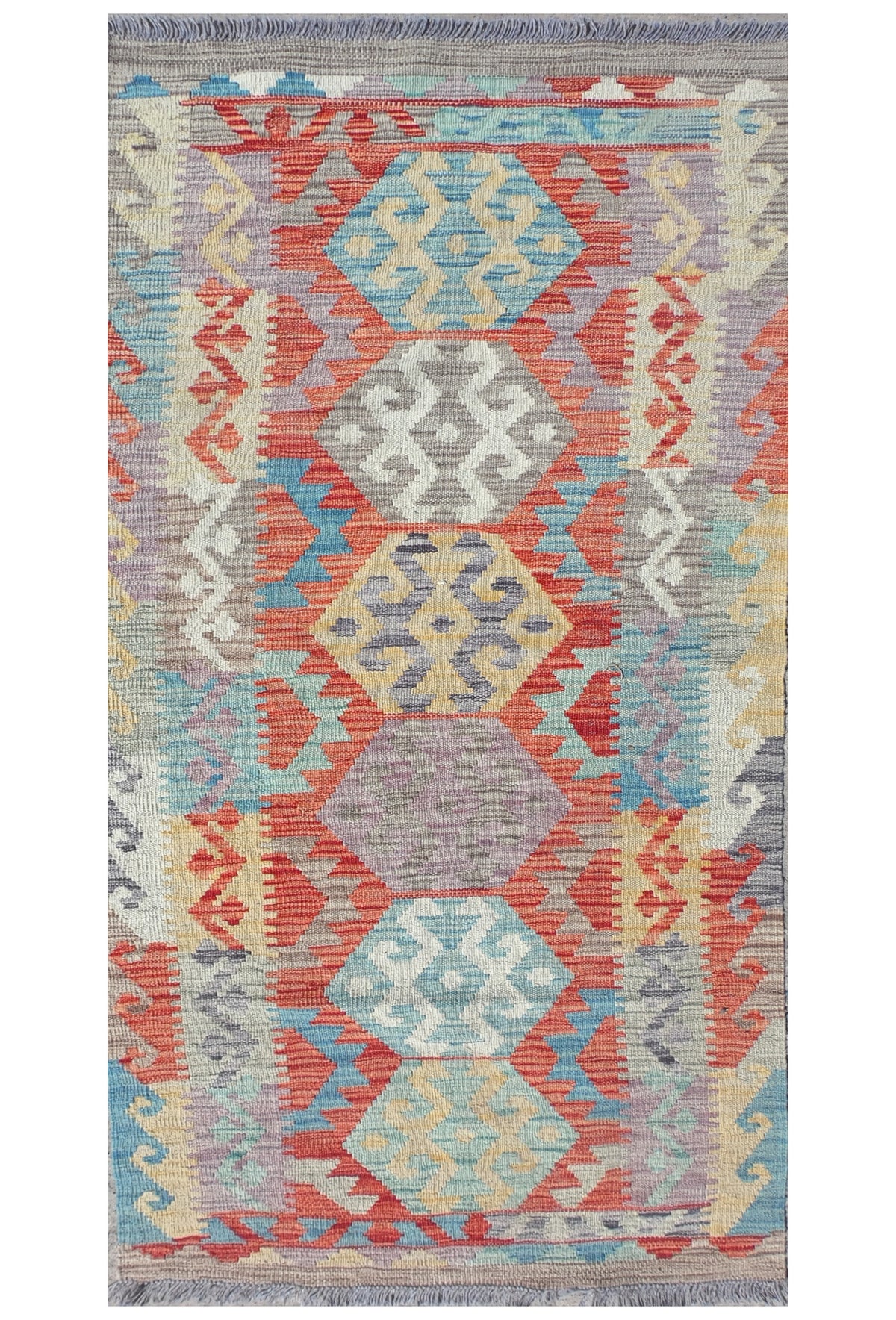 Alfombra Lana, Kelim Kashkuli 2.00 x 0.60 mts. 0039