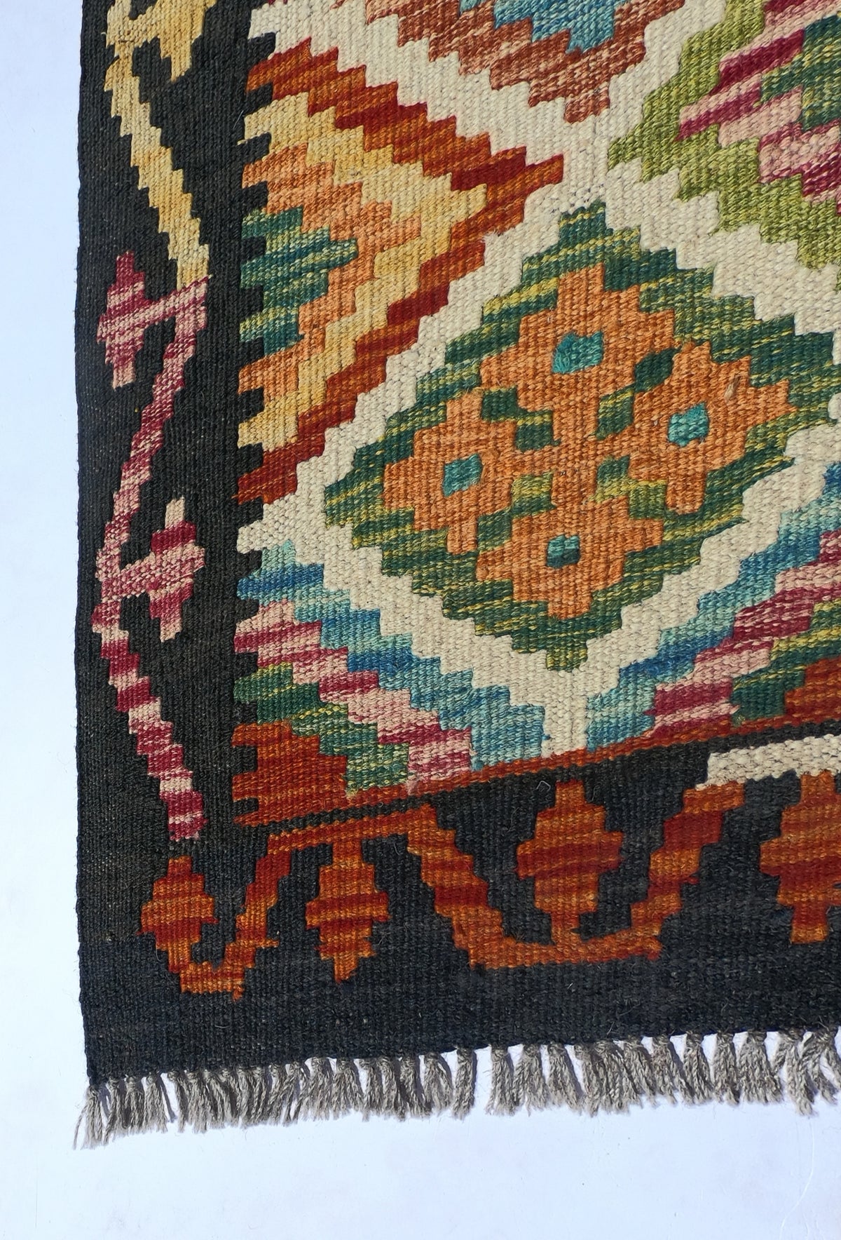 Alfombra Lana, Kelim Kashkuli 2.00 x 0.60 mts. 0039