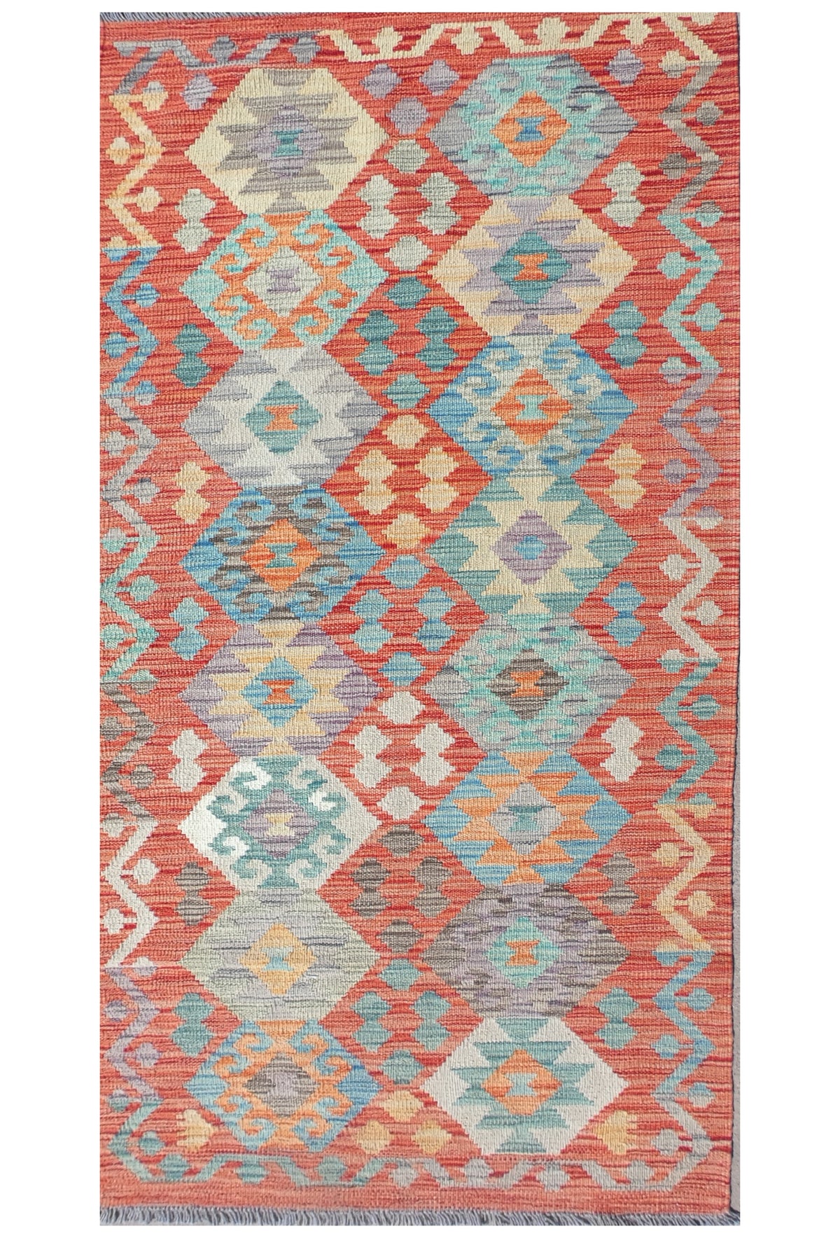 Alfombra Lana, Kelim Kashkuli 2.00 x 0.60 mts. 0058