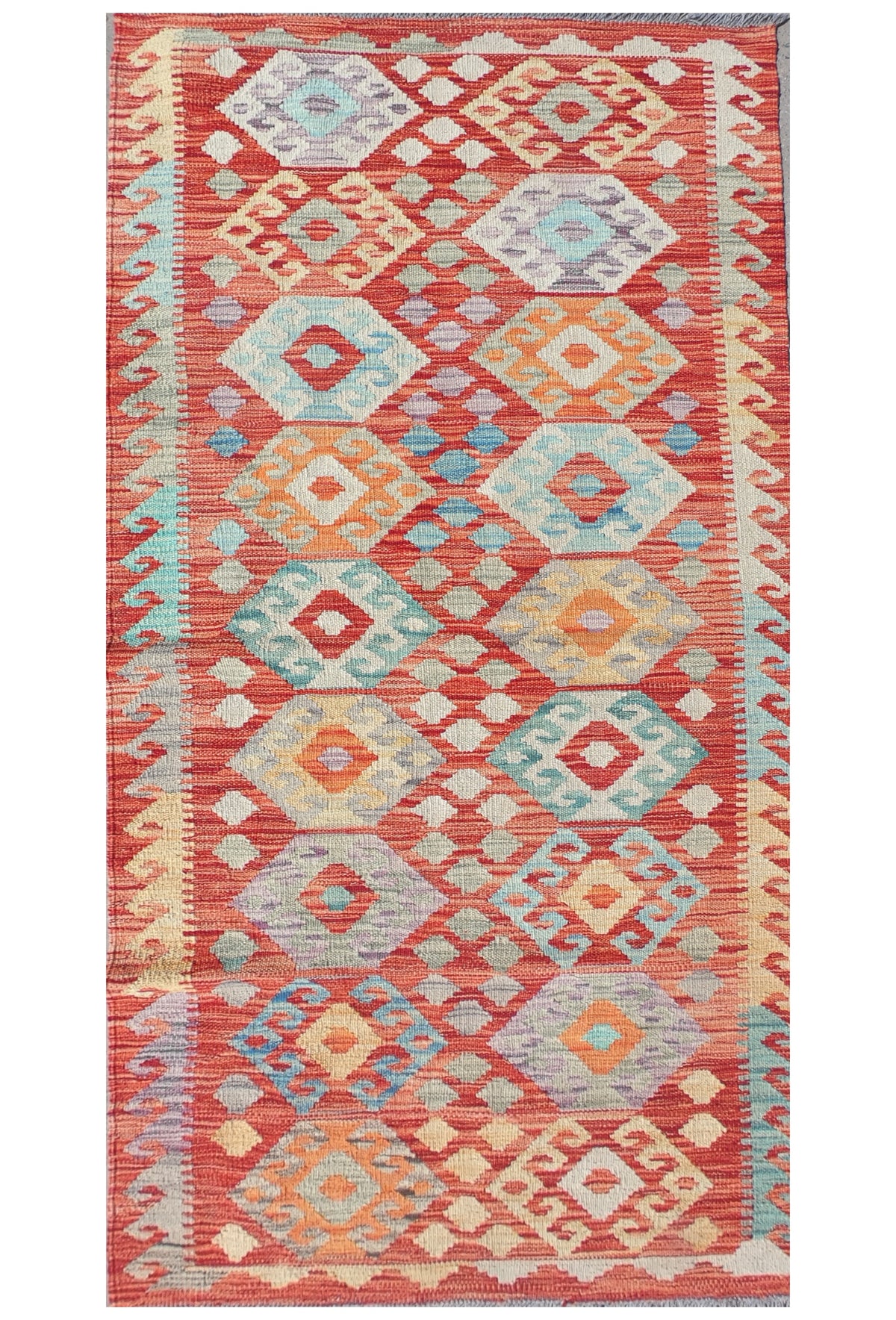 Alfombra Lana, Kelim Kashkuli 2.00 x 0.60 mts. 0062