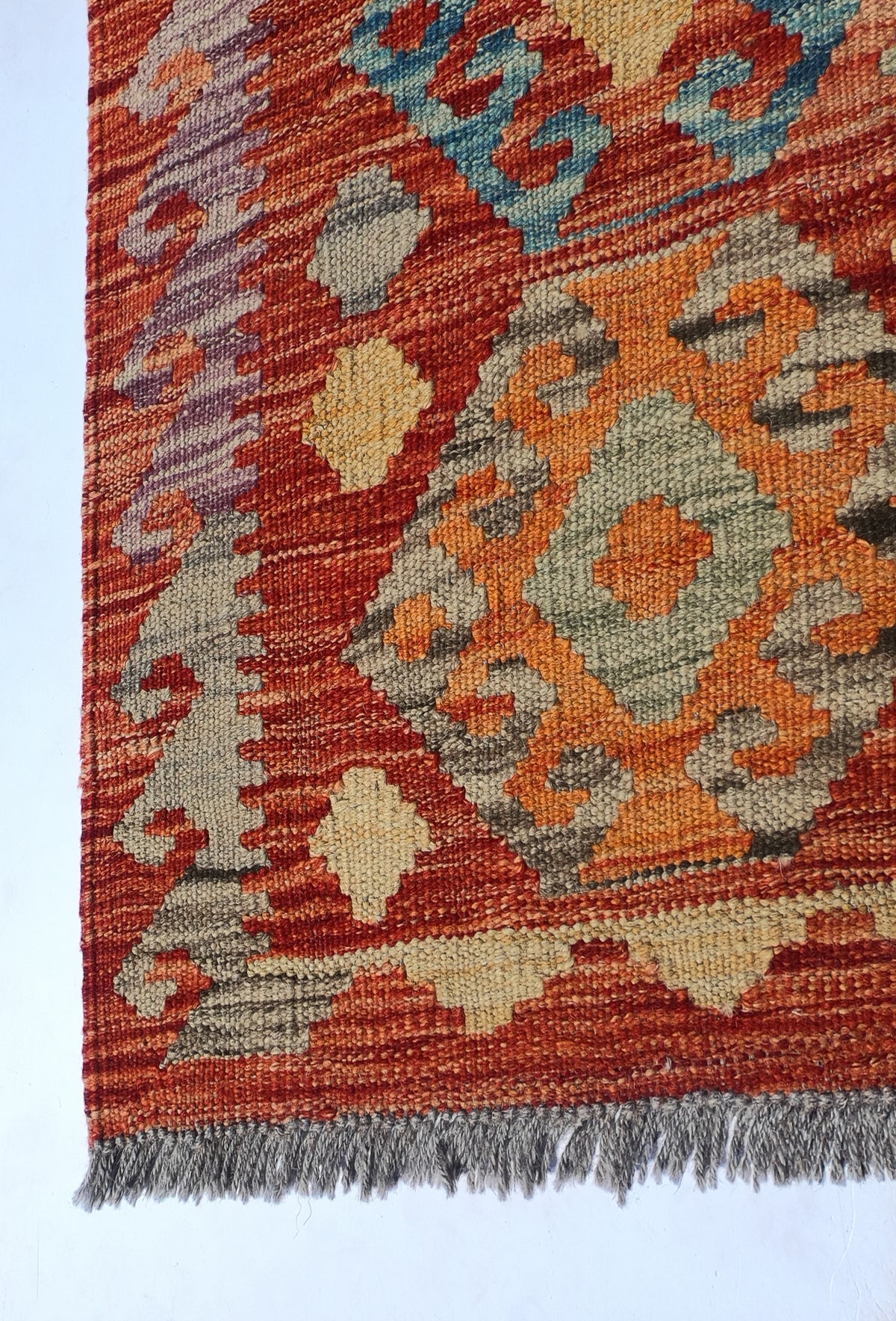 Alfombra Lana, Kelim Kashkuli 2.00 x 0.60 mts. 0062