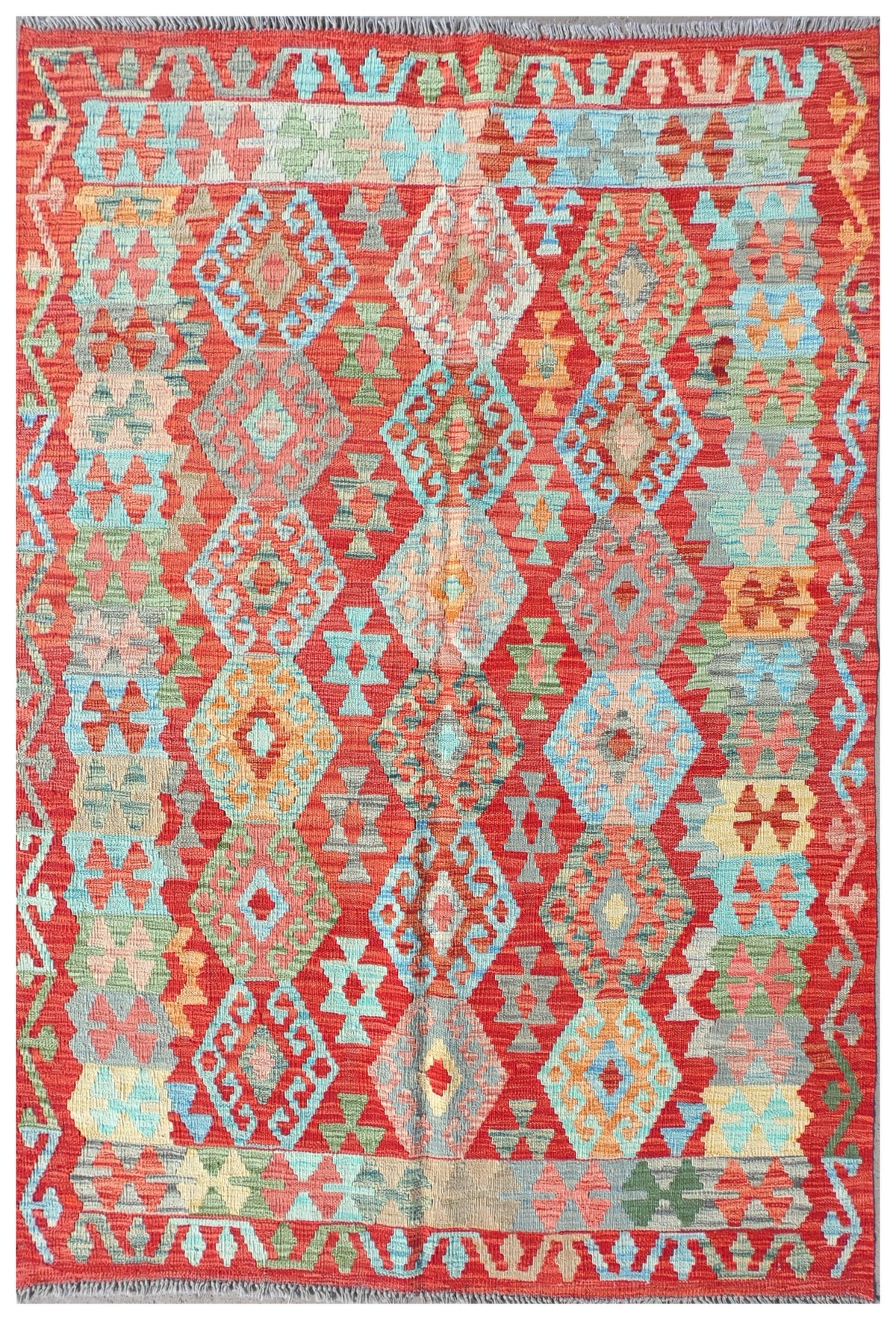 Alfombra Lana, Kelim Kashkuli 1.80 x 1.20 mts. 0208