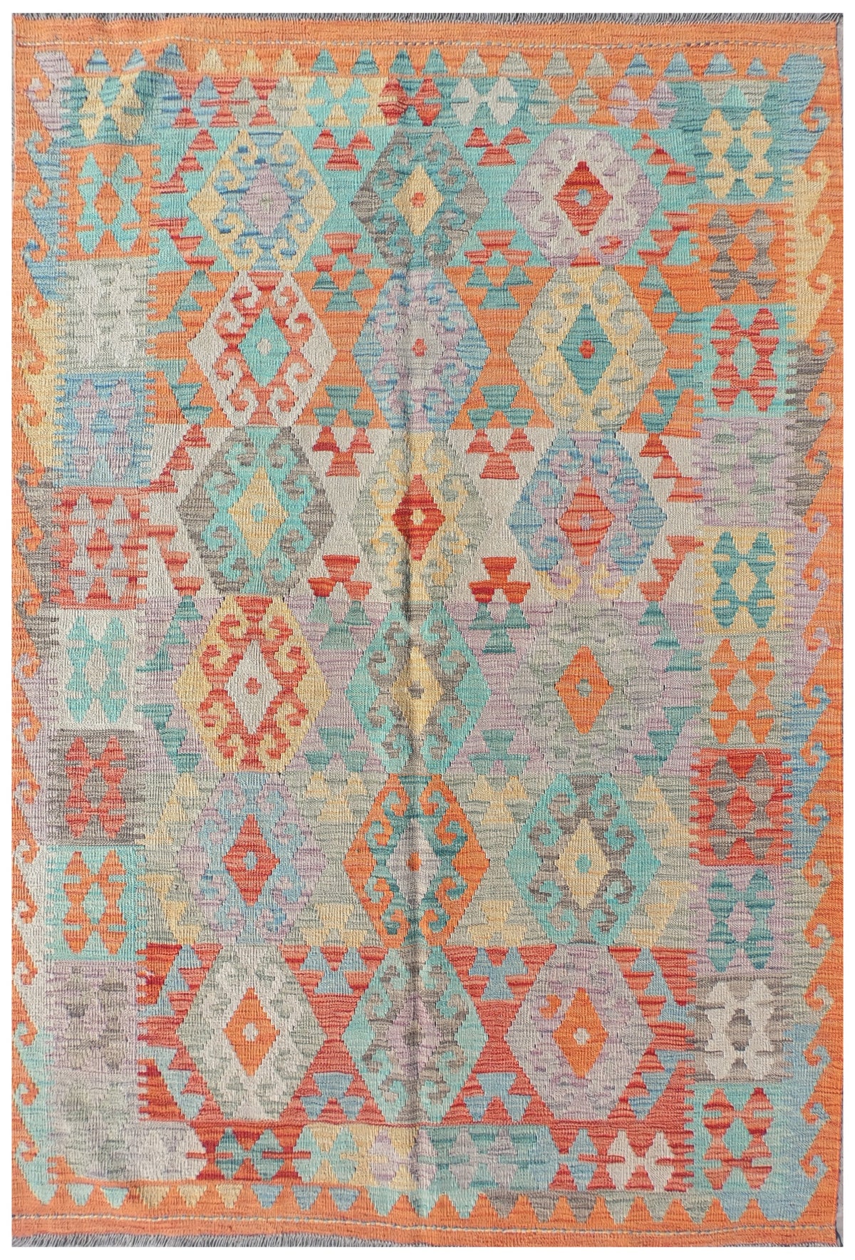 Alfombra Lana, Kelim Kashkuli 1.80 x 1.20 mts. 0217