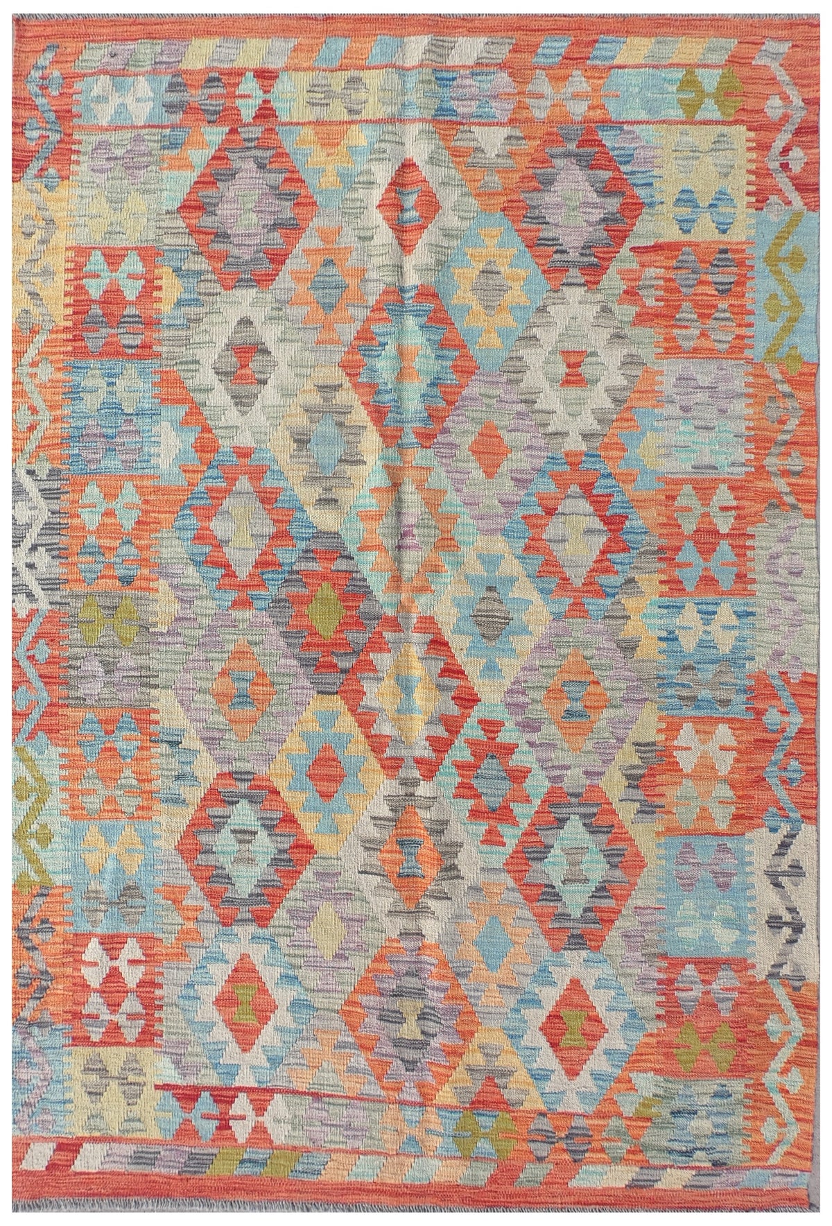 Alfombra Lana, Kelim Kashkuli 1.80 x 1.20 mts. 0219