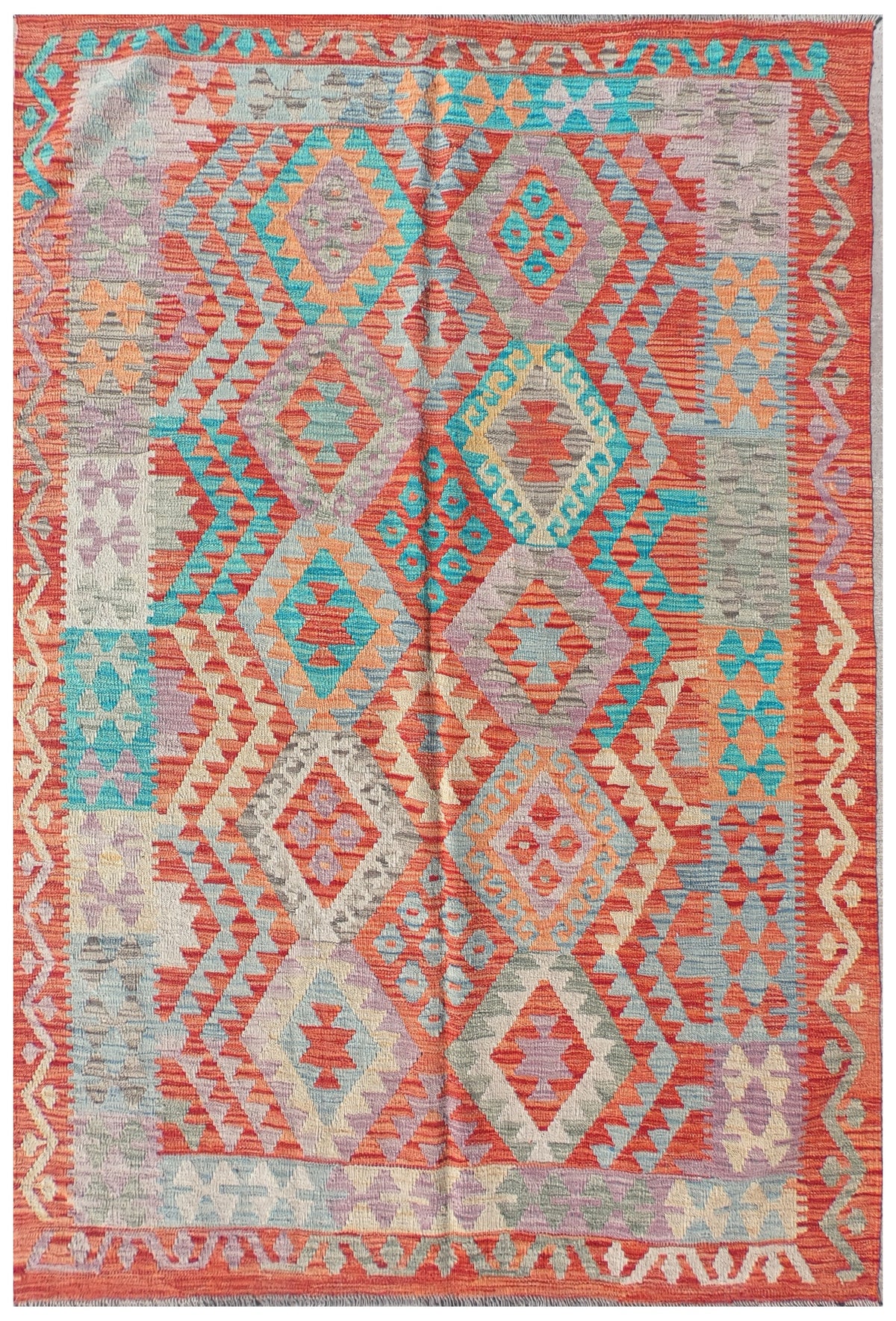 Alfombra Lana, Kelim Kashkuli 1.80 x 1.20 mts. 0222