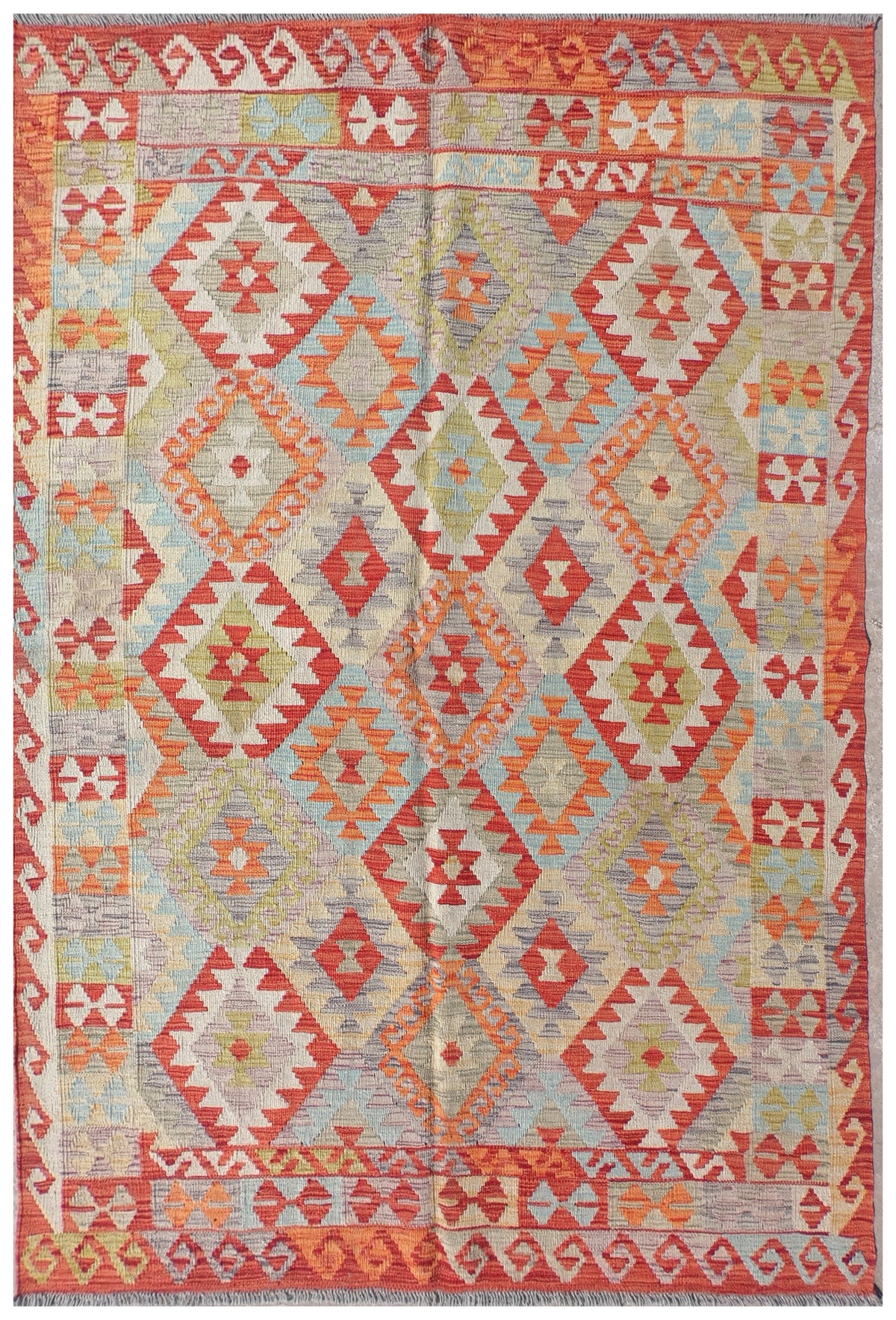 Alfombra Lana, Kelim Kashkuli 1.80 x 1.20 mts. 0233