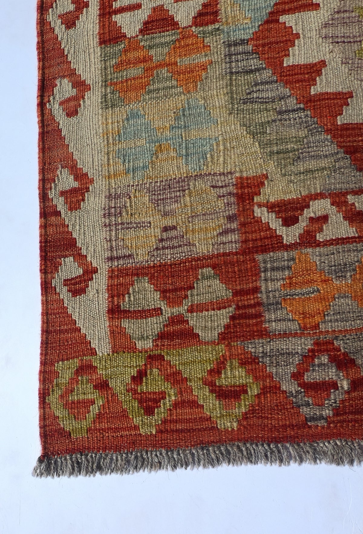 Alfombra Lana, Kelim Kashkuli 1.80 x 1.20 mts. 0233