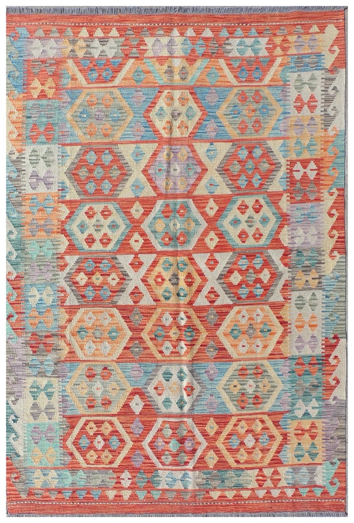 Alfombra Lana, Kelim Kashkuli 1.80 x 1.20 mts. 0276