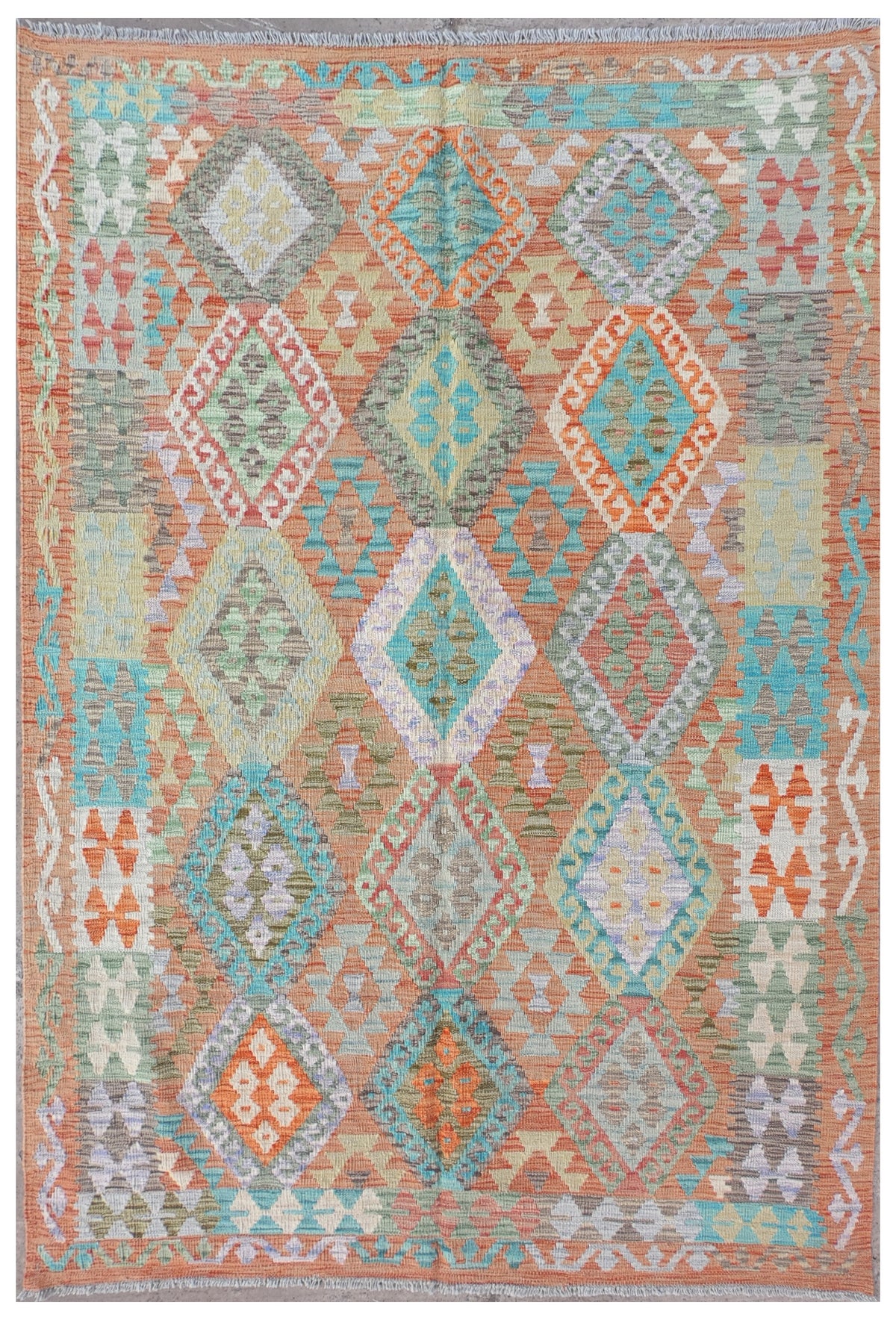 Alfombra Lana, Kelim Kashkuli 1.80 x 1.20 mts. 0124