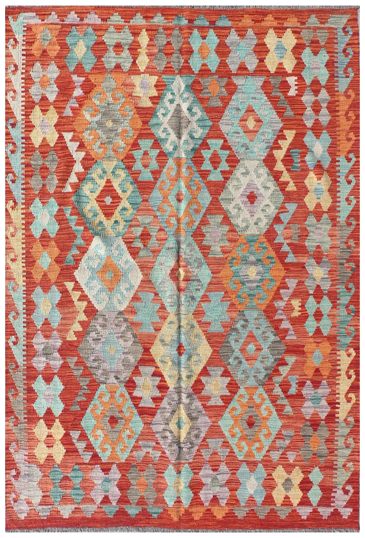 Alfombra Lana, Kelim Kashkuli 1.80 x 1.20 mts. 0129