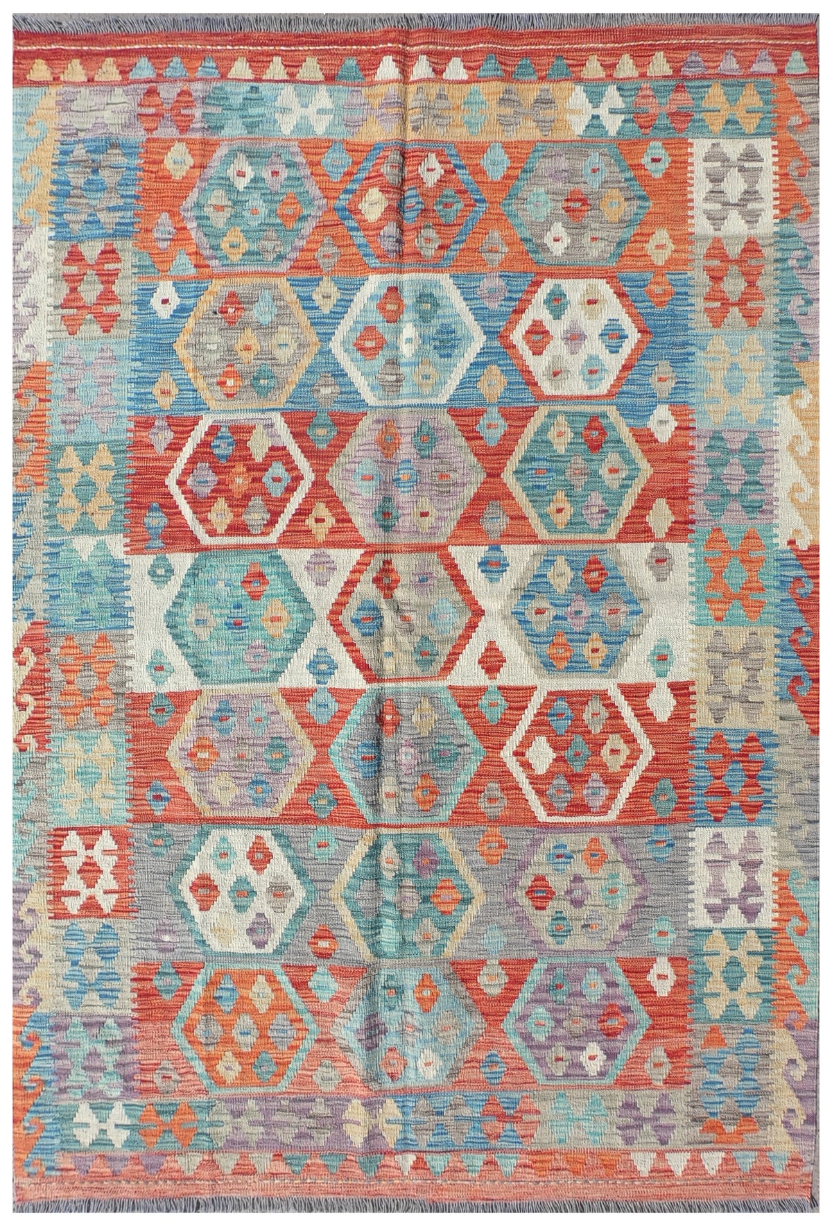 Alfombra Lana, Kelim Kashkuli 1.80 x 1.20 mts. 0139