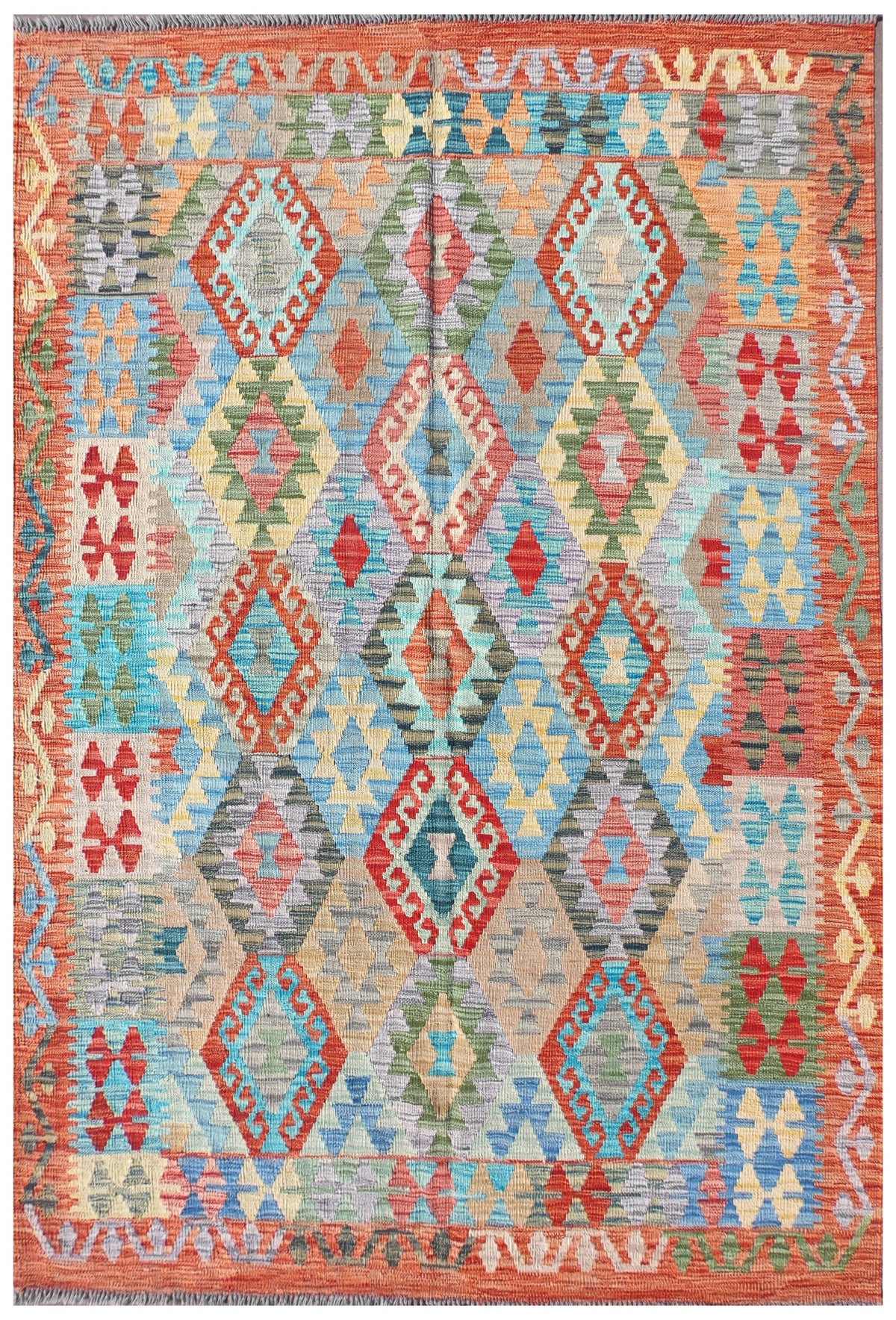 Alfombra Lana, Kelim Kashkuli 1.80 x 1.20 mts. 0019