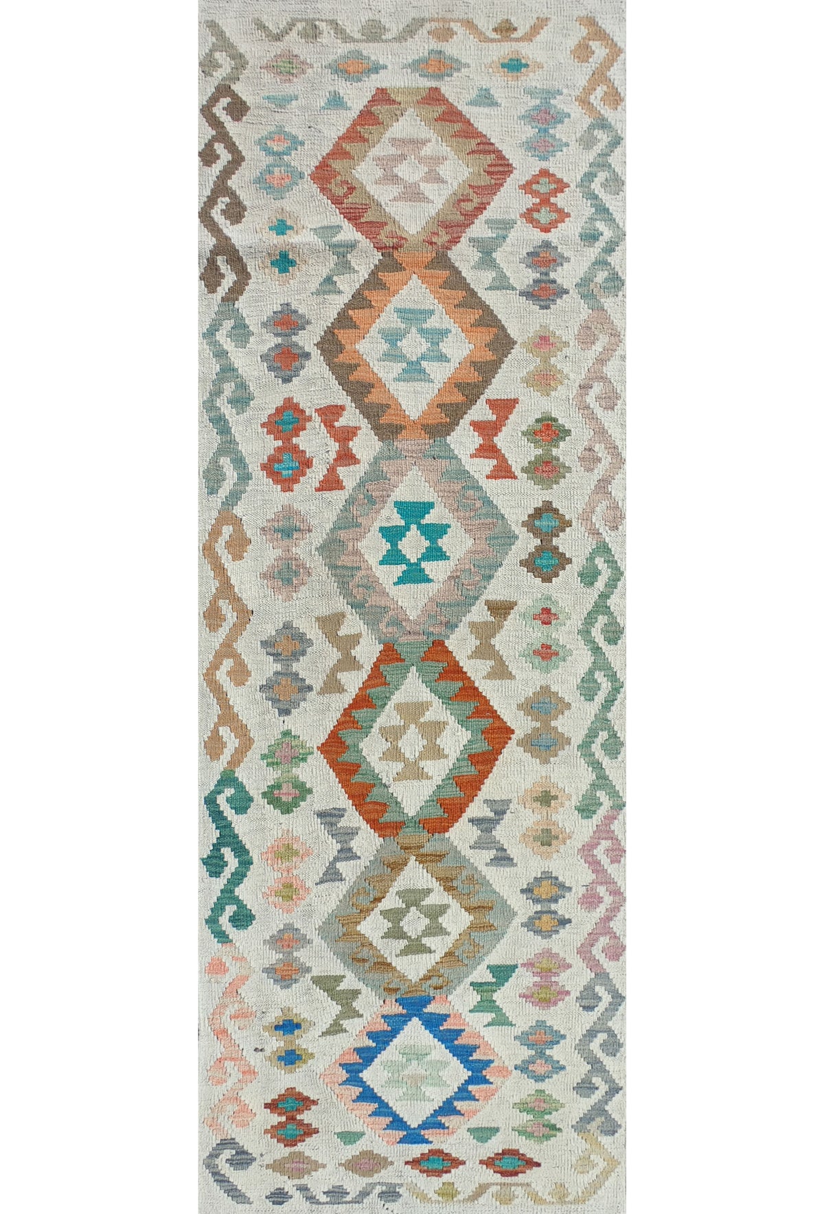 Alfombra Lana, Kelim Kashkuli 2.50 x 0.70 mts. 0008