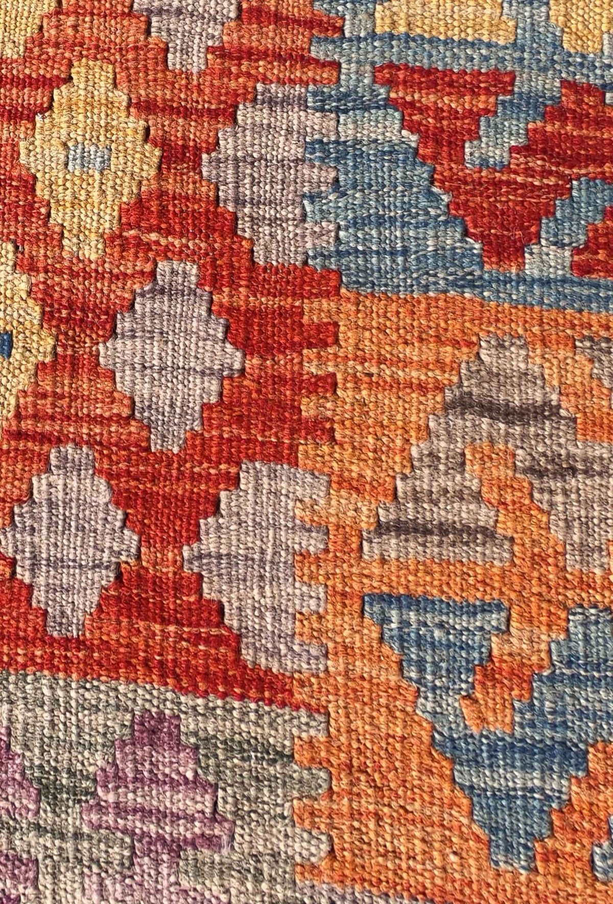 Alfombra de lana tejida a mano estilo Kelim Kashkuli