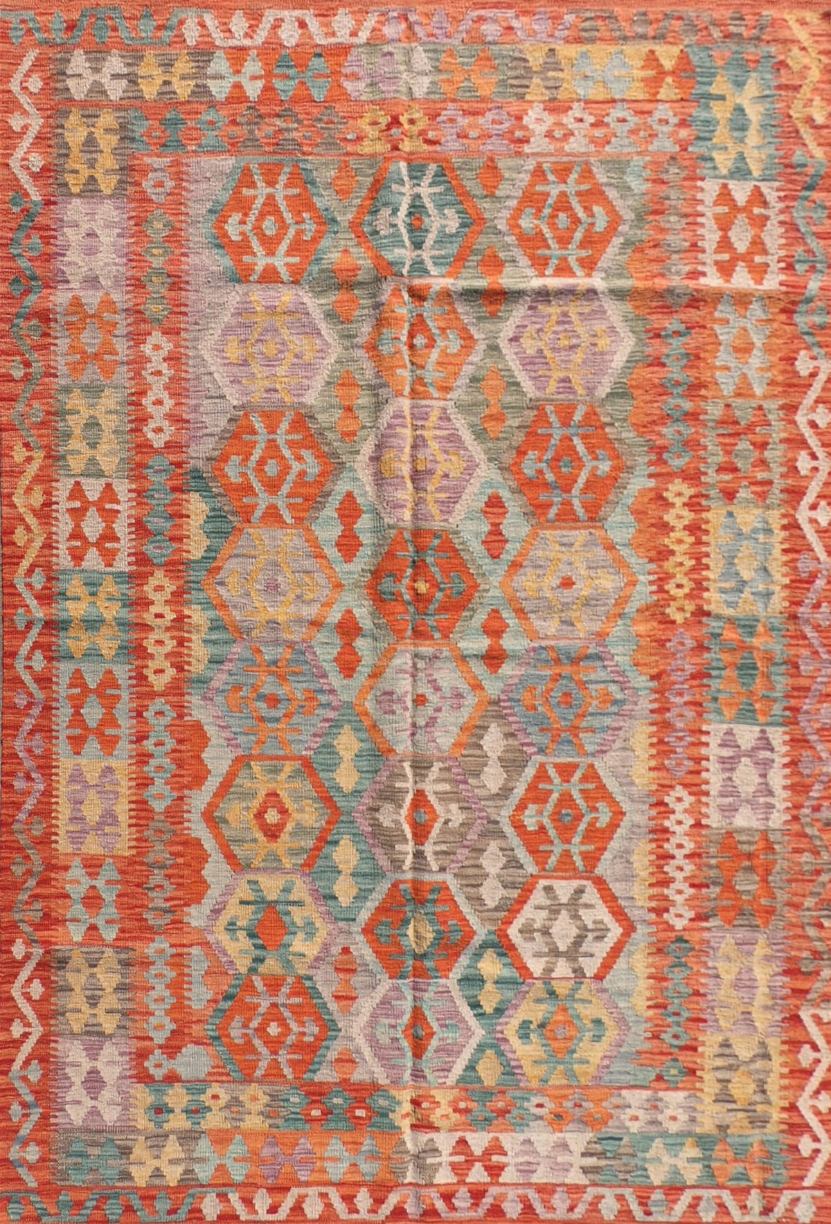 Alfombra lana, Kelim Kashkuli 2.40 x 1.70 mts. 050