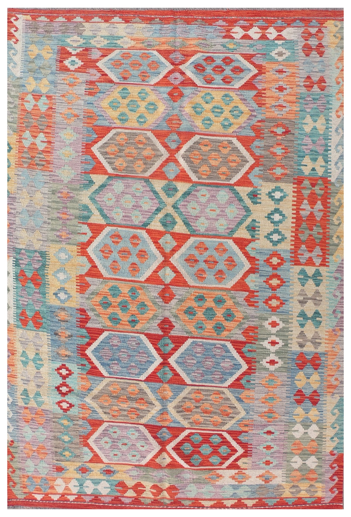 Alfombra Lana, Kelim Kashkuli 2.40 x 1.70 mts. 0053