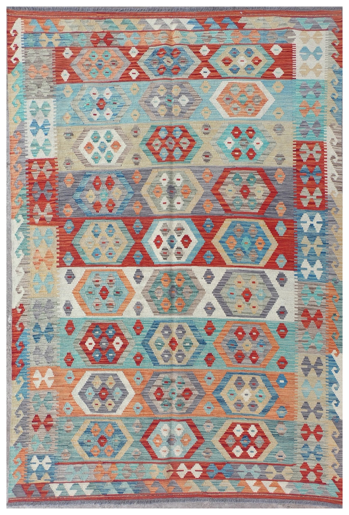 Alfombra Lana, Kelim Kashkuli 2.40 x 1.70 mts. 0076