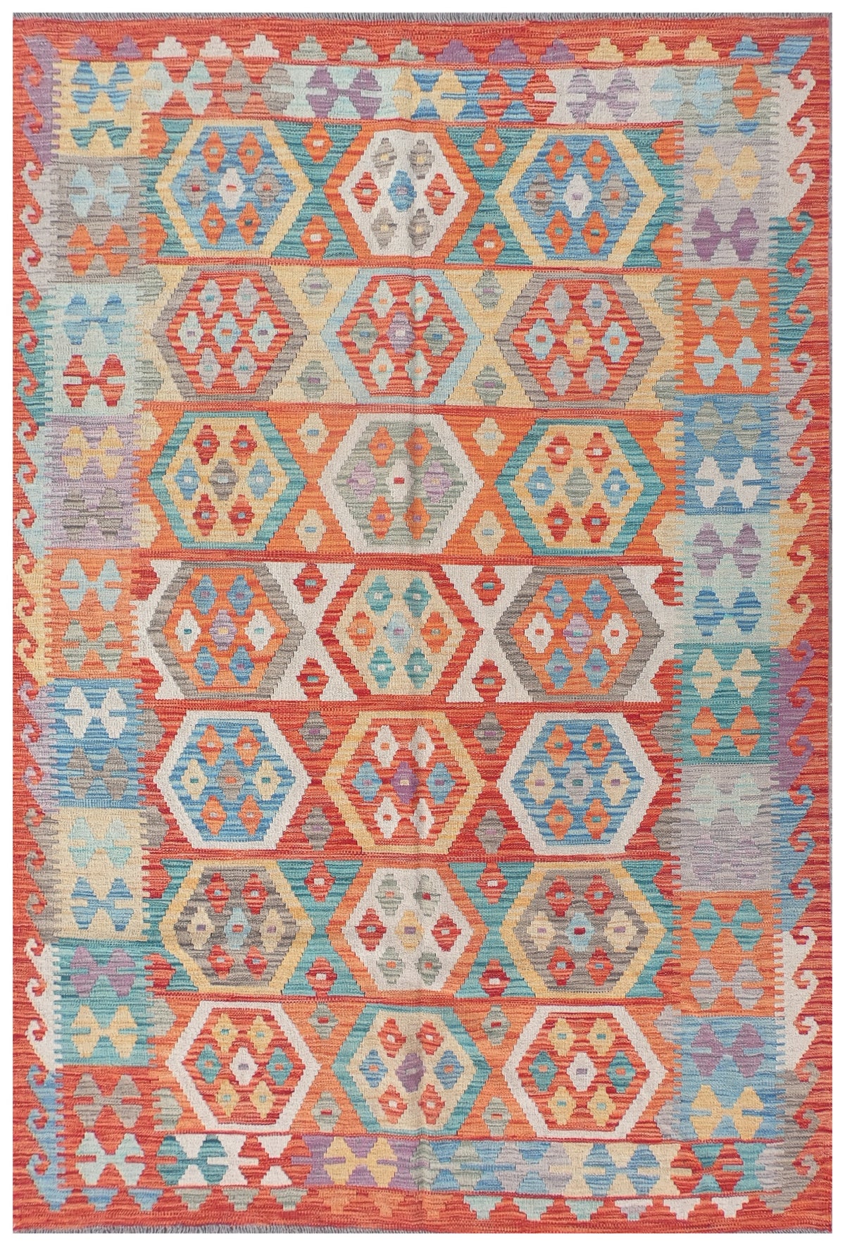 Alfombra Lana, Kelim Kashkuli 2.40 x 1.70 mts. 0092