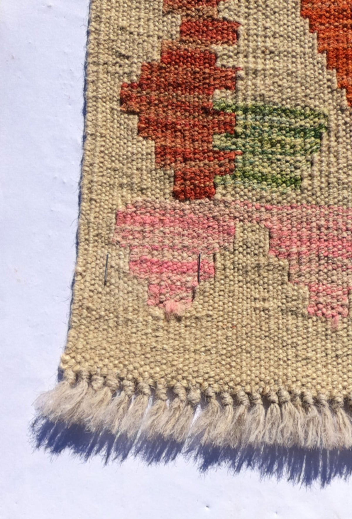 Alfombra lana, Kelim Kashkuli 2.50 x 0.70 mts. 018