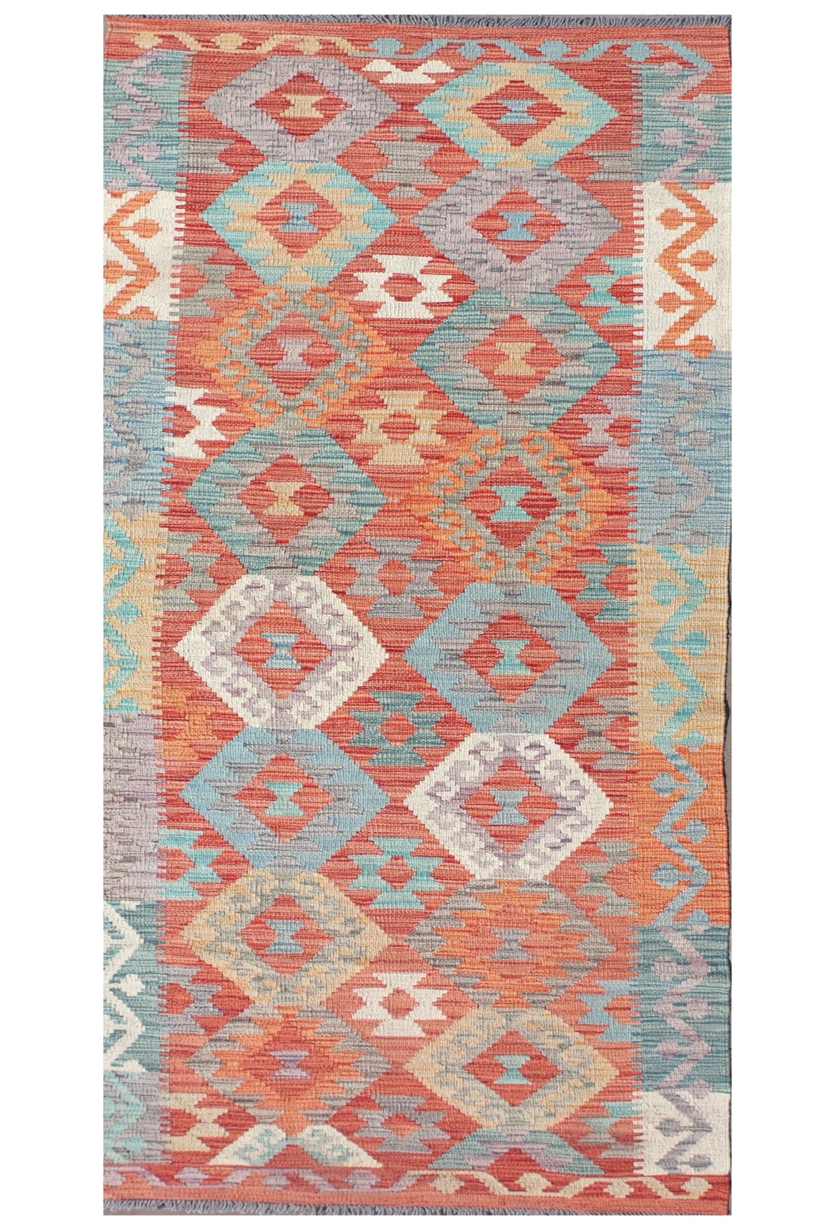 Alfombra Lana, Kelim Kashkuli 2.50 x 0.70 mts. 0018