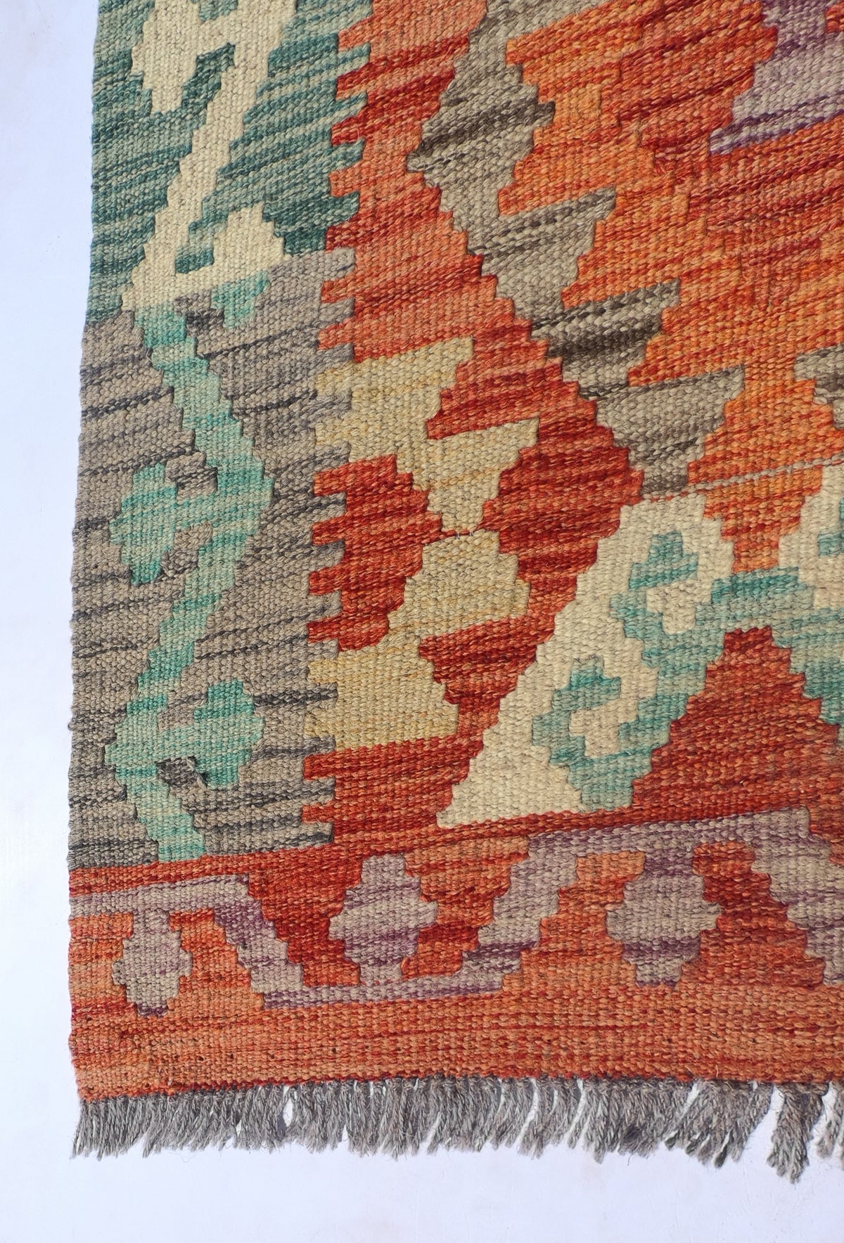 Alfombra Lana, Kelim Kashkuli 2.50 x 0.70 mts. 0018