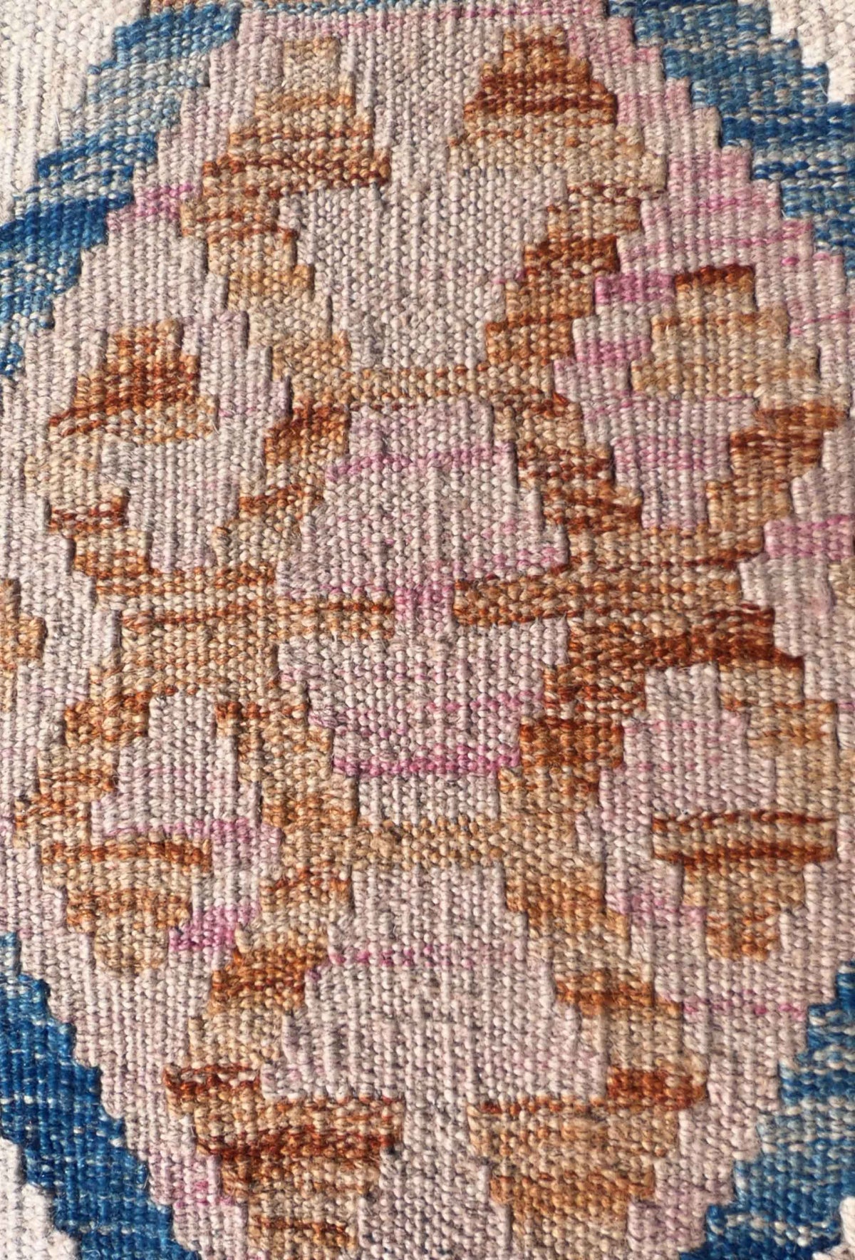 Alfombra de lana tejida a mano estilo Kelim Kashkuli con tintes naturales