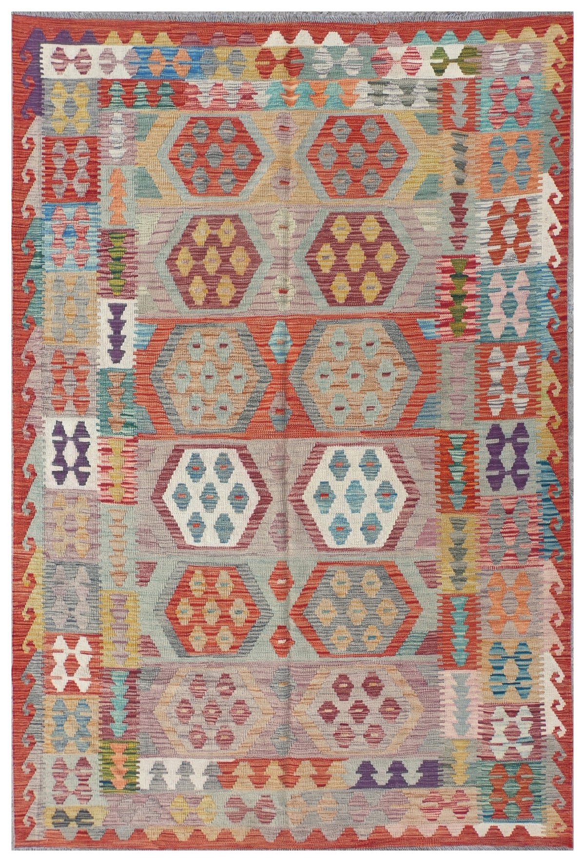 Alfombra Lana, Kelim Kashkuli 2.40 x 1.70 mts. 0063