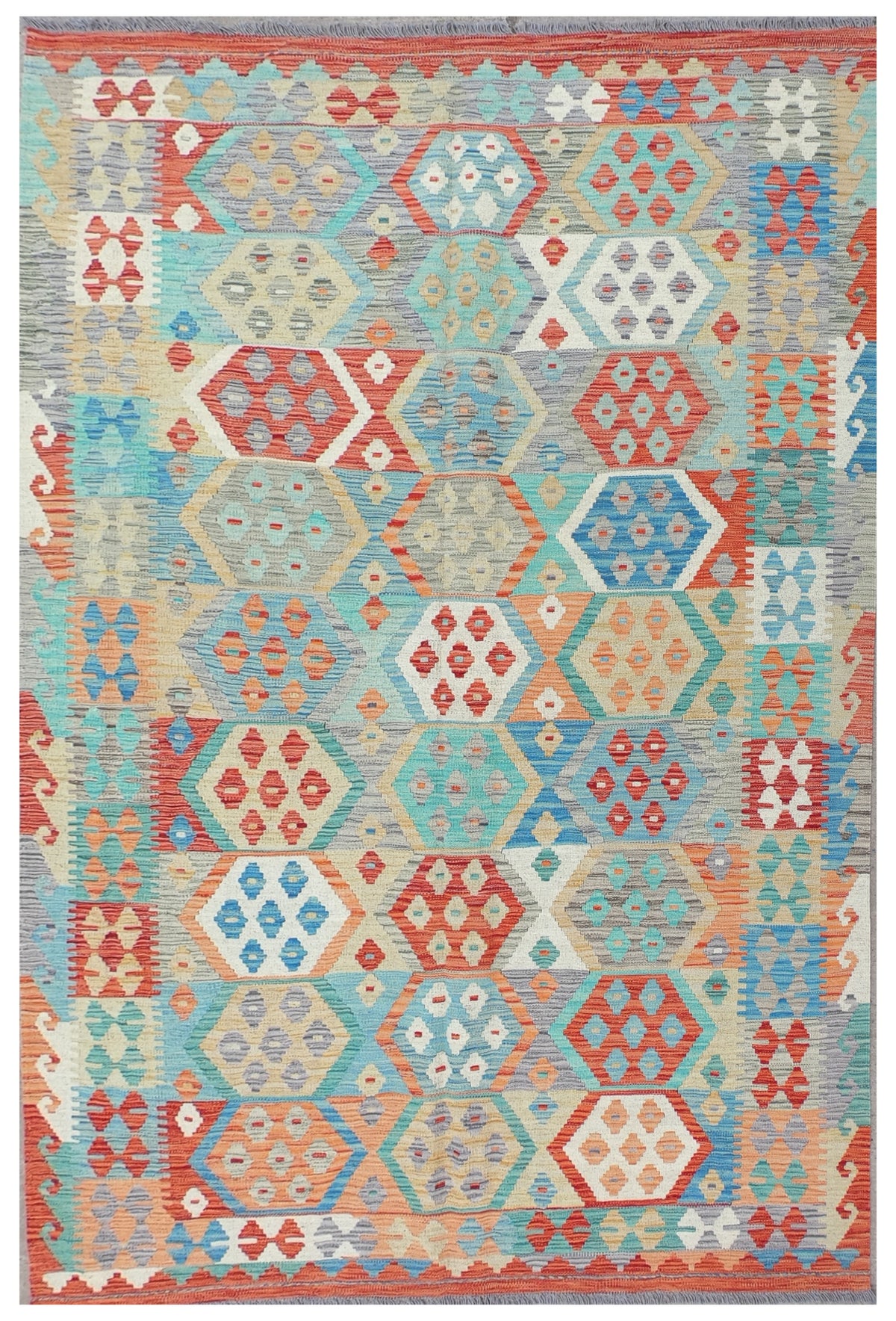 Alfombra Lana, Kelim Kashkuli 2.50 x 1.70 mts. 0087