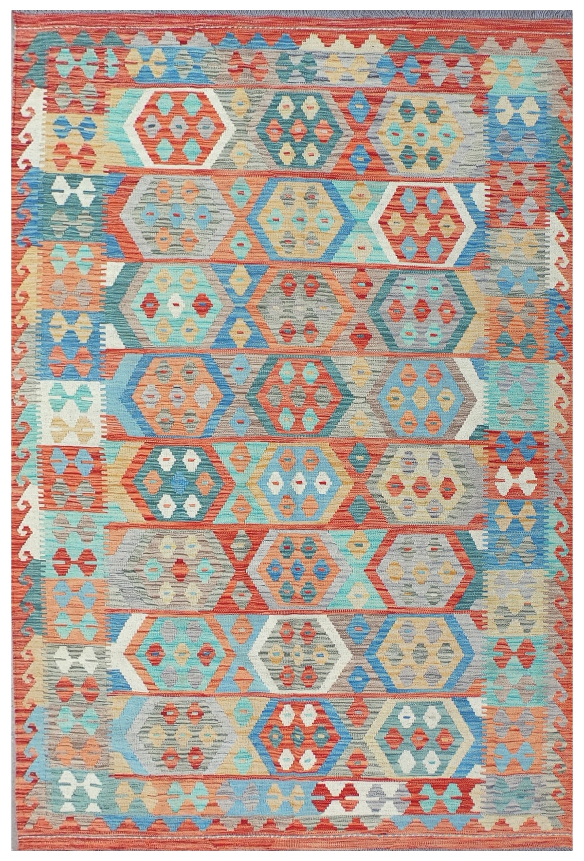 Alfombra Lana, Kelim Kashkuli 2.50 x 1.70 mts. 0094