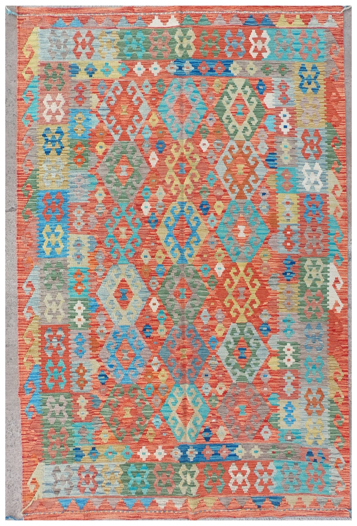 Alfombra Lana, Kelim Kashkuli 2.40 x 1.70 mts. 0182
