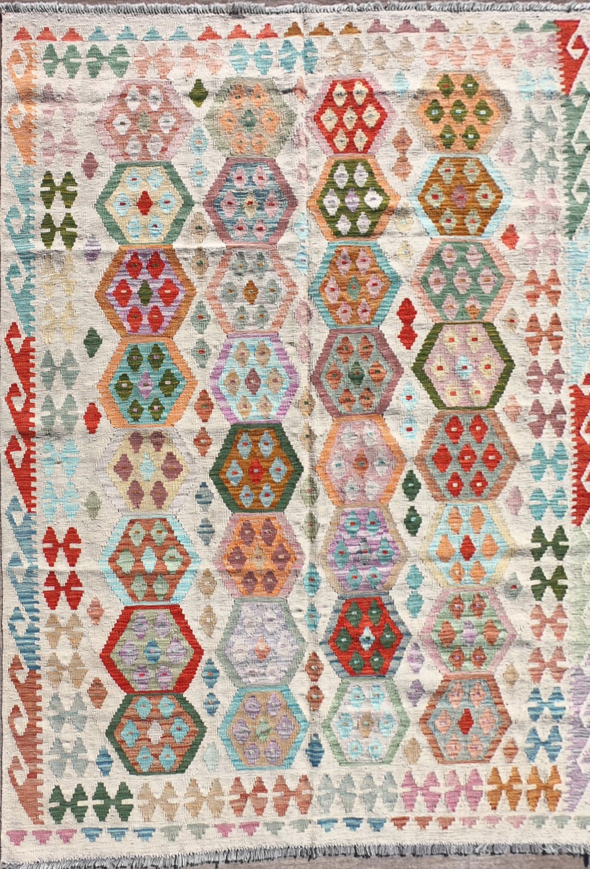 Alfombra lana, Kelim Kashkuli 2.50 x 1.80 mts. 193