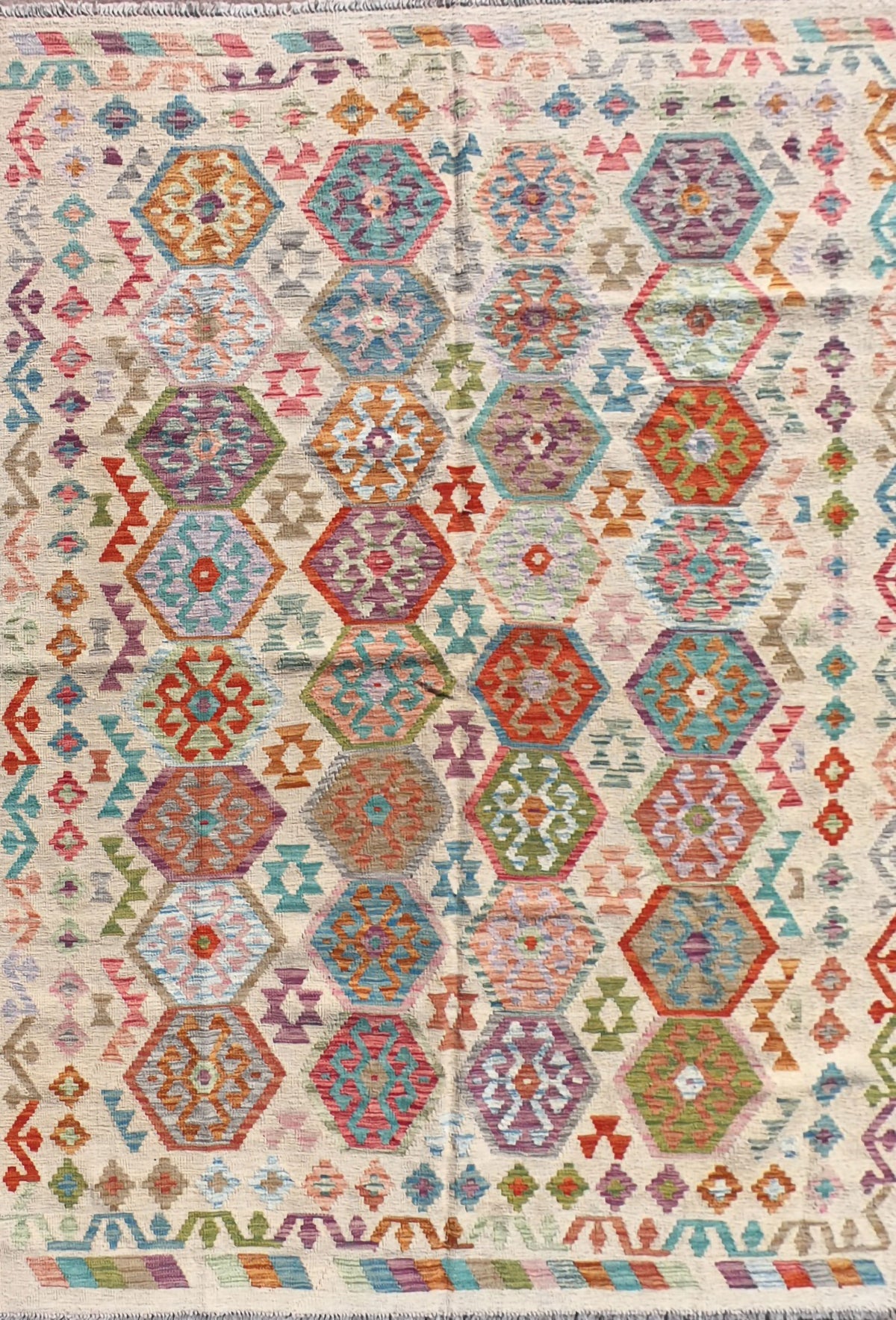 Alfombra lana, Kelim Kashkuli 2.50 x 1.80 mts. 195