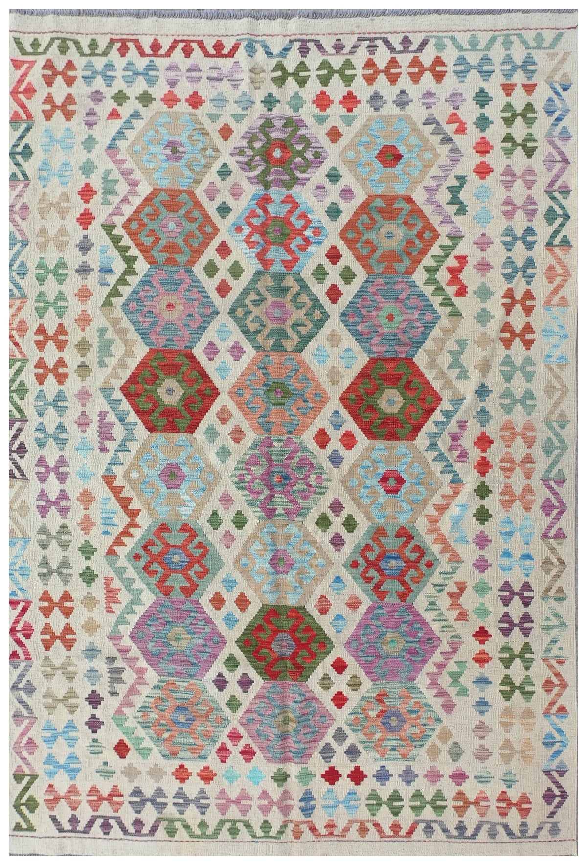 Alfombra Lana, Kelim Kashkuli 2.40 x 1.70 mts. 0198