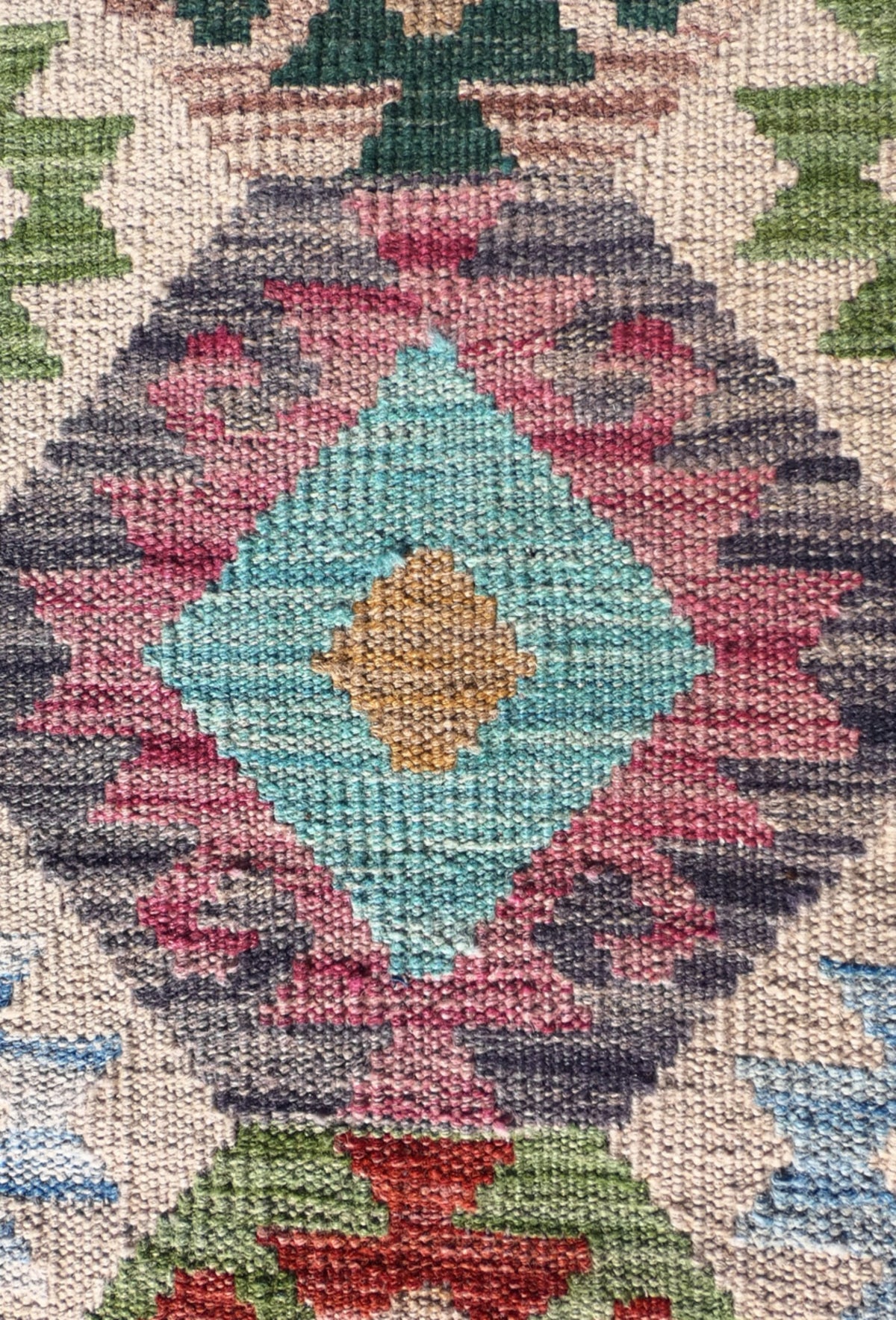 Alfombra lana, Kelim Kashkuli 2.60 x 0.70 mts. 002