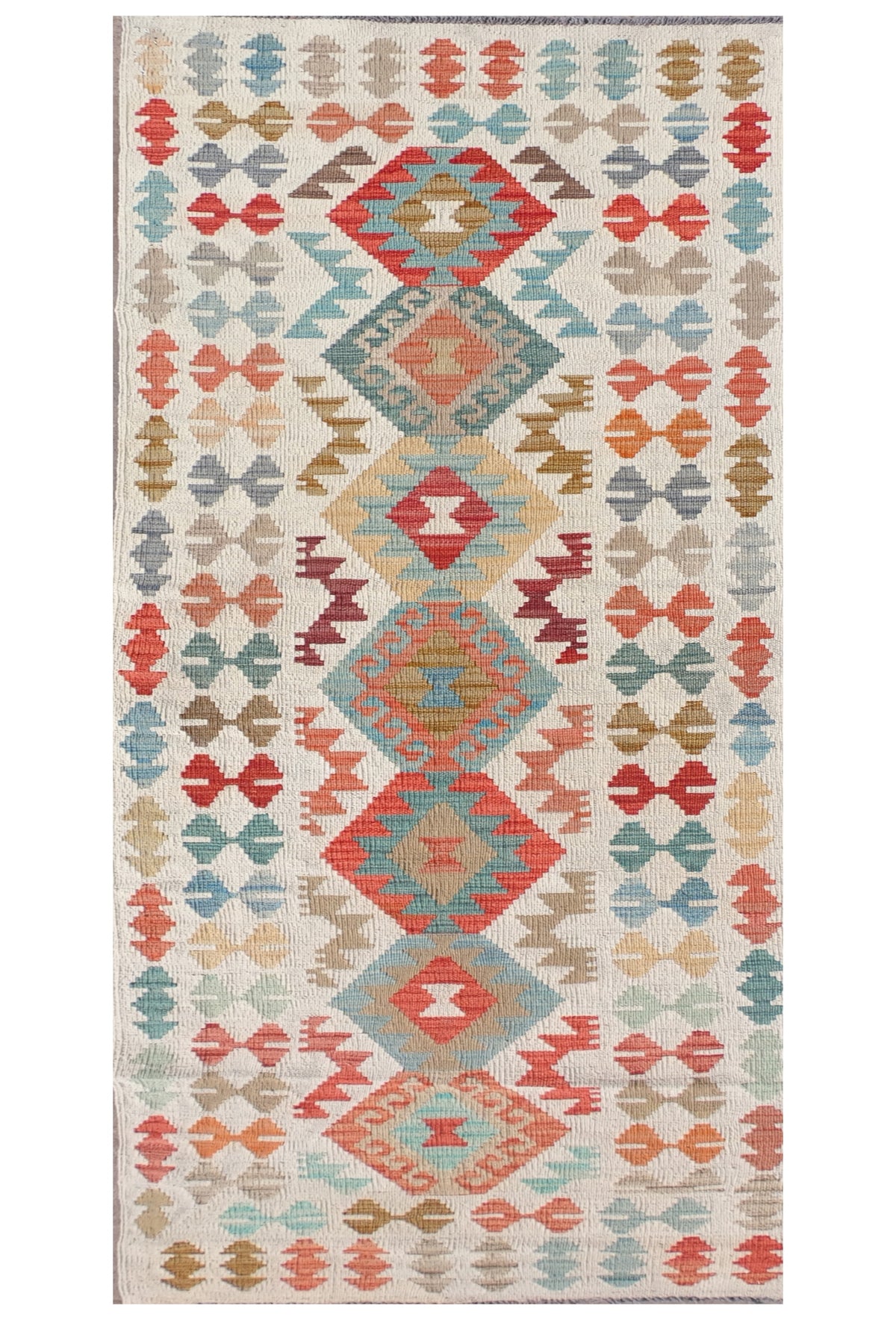 Alfombra Lana, Kelim Kashkuli 2.50 x 0.70 mts. 0001