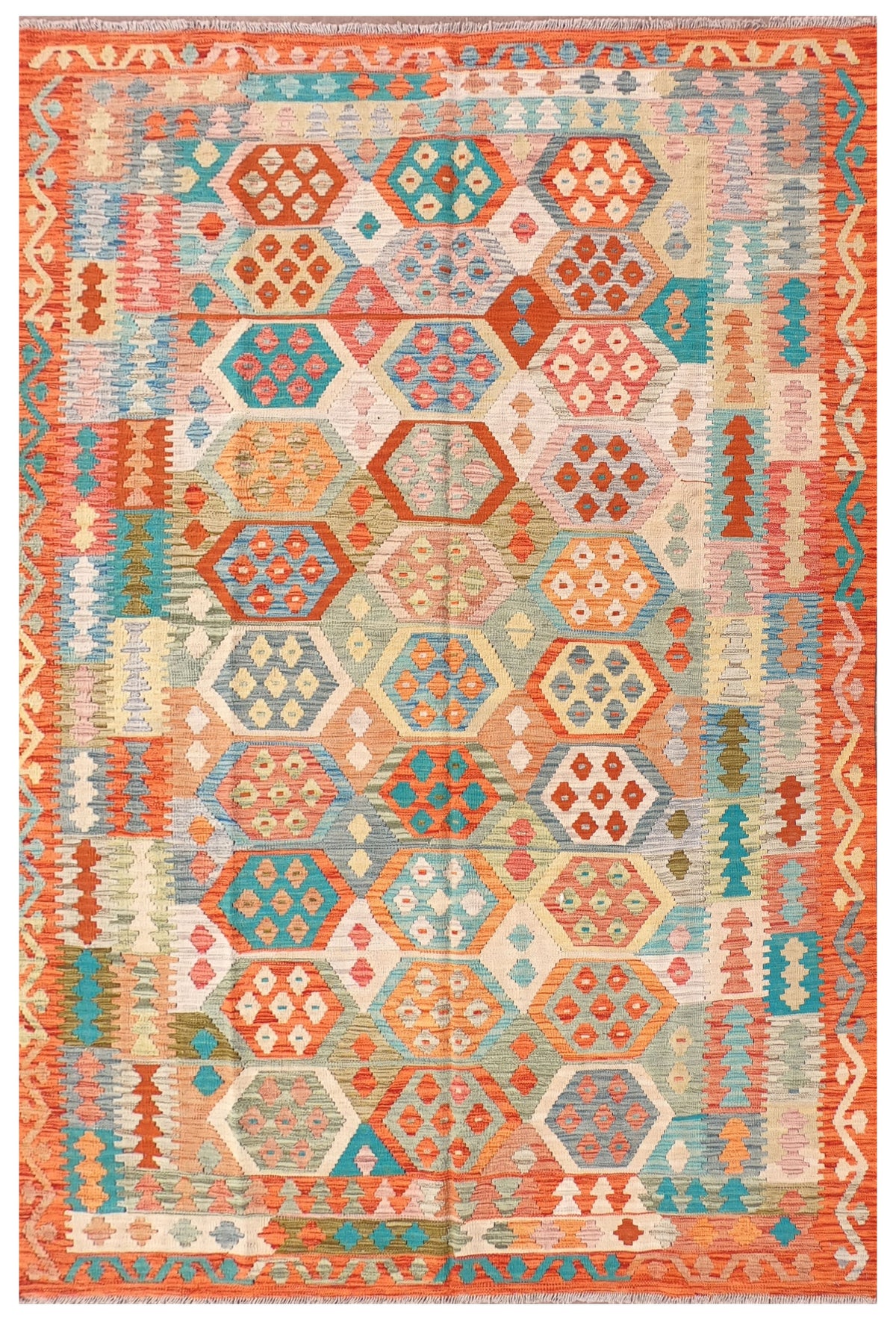 Alfombra Lana, Kelim Kashkuli 3.00 x 2.00 mts. 0009