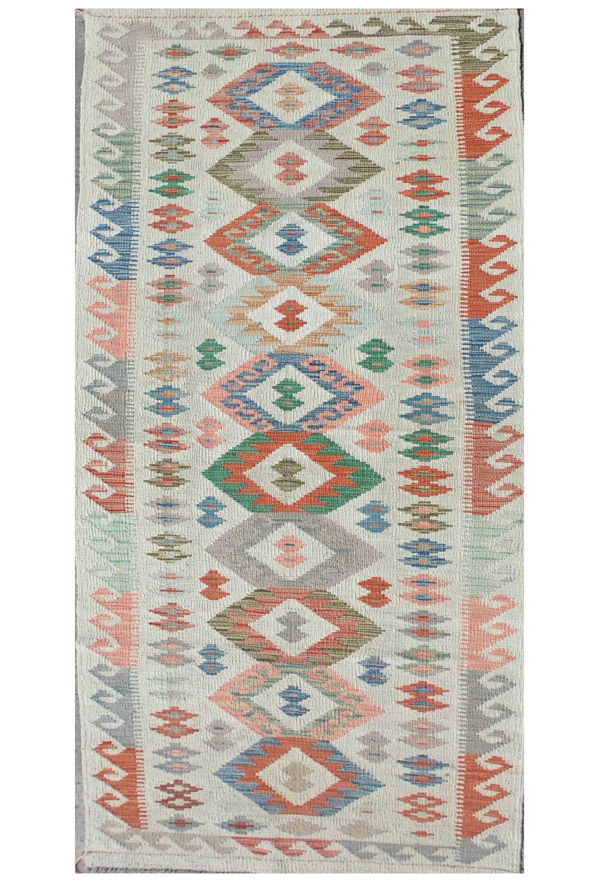 Alfombra Lana, Kelim Kashkuli 3.00 x 0.80 mts. 0004