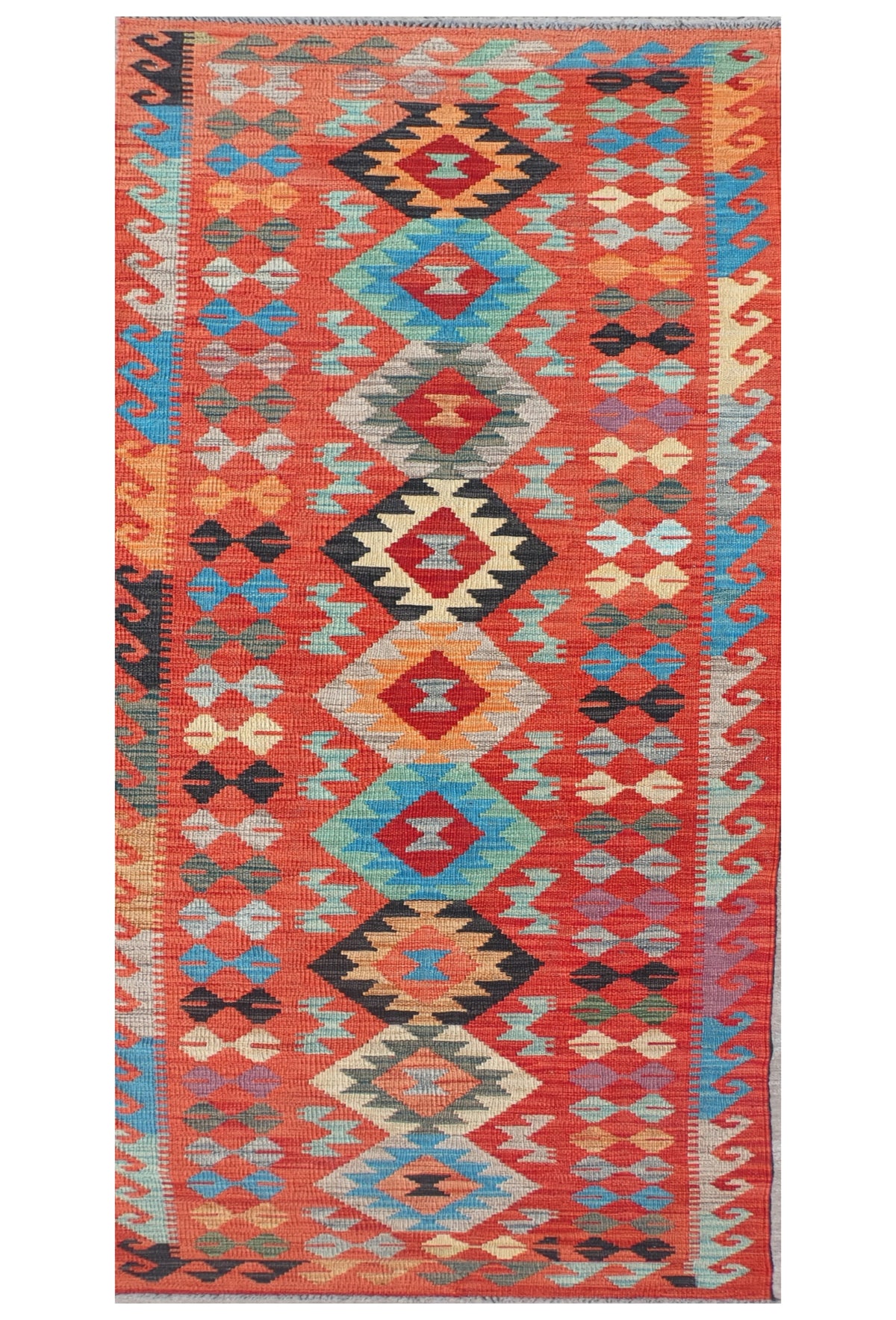 Alfombra Lana, Kelim Kashkuli 3.00 x 0.80 mts. 0039