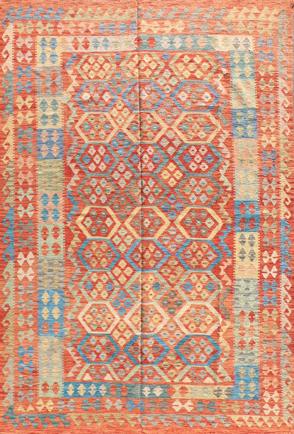 Alfombra lana, Kelim Kashkuli 2.90 x 2.00 mts. 098
