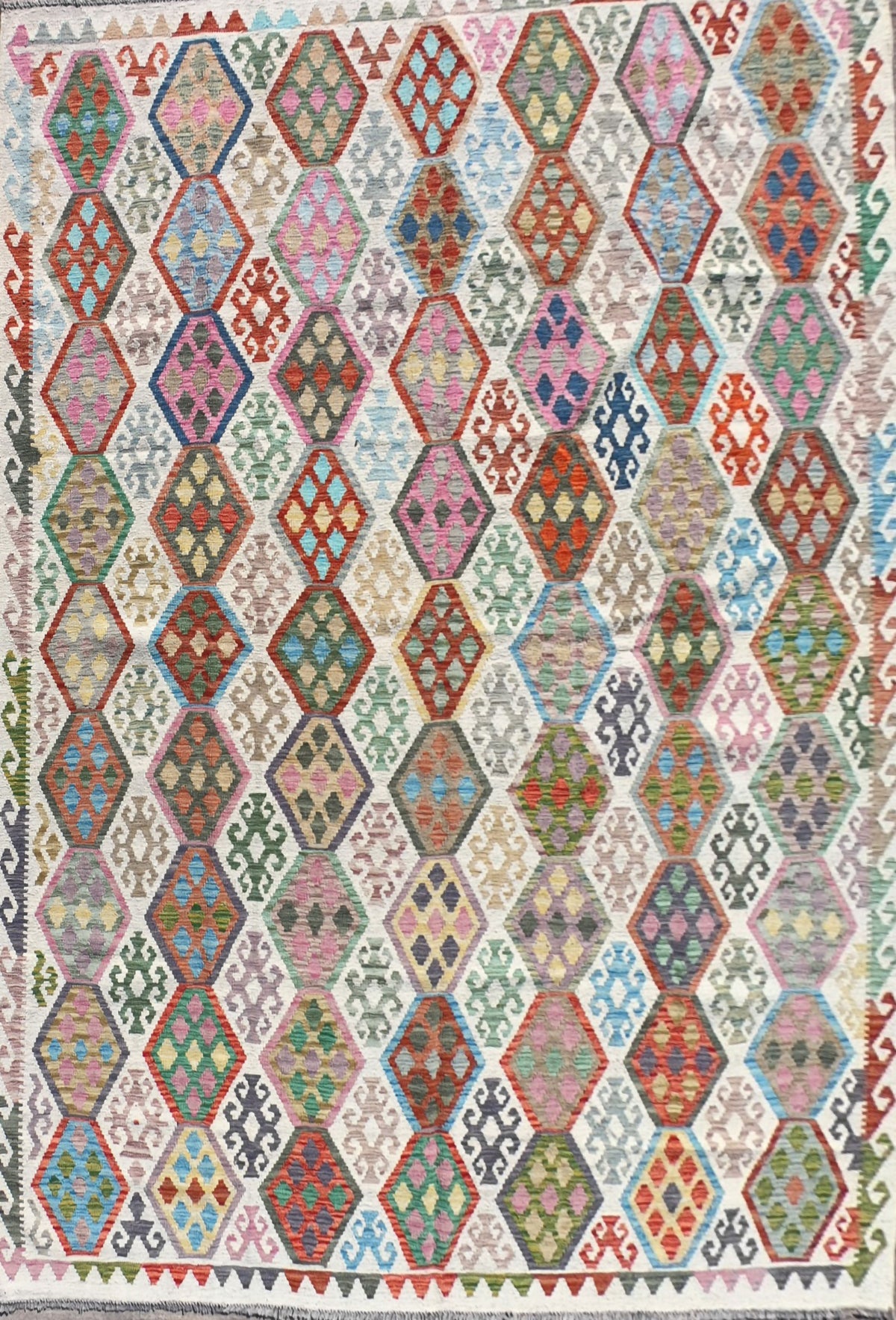 Alfombra lana, Kelim Kashkuli 2.90 x 2.60 mts. 008