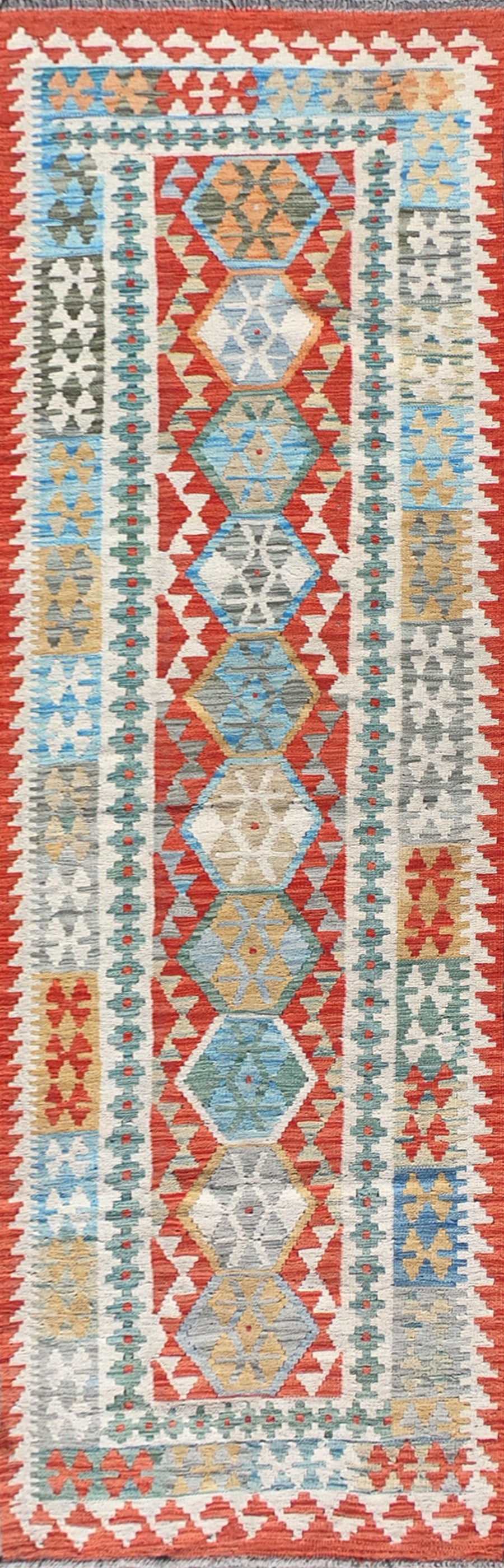 Alfombra lana, Kelim Kashkuli 3.00 x 0.80 mts. 137