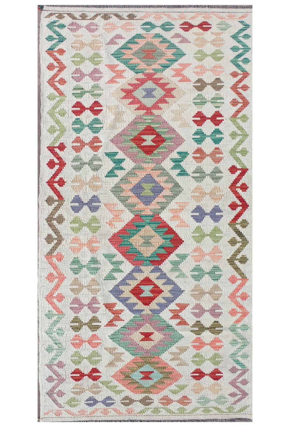 Alfombra Lana, Kelim Kashkuli 3.00 x 0.80 mts. 0146