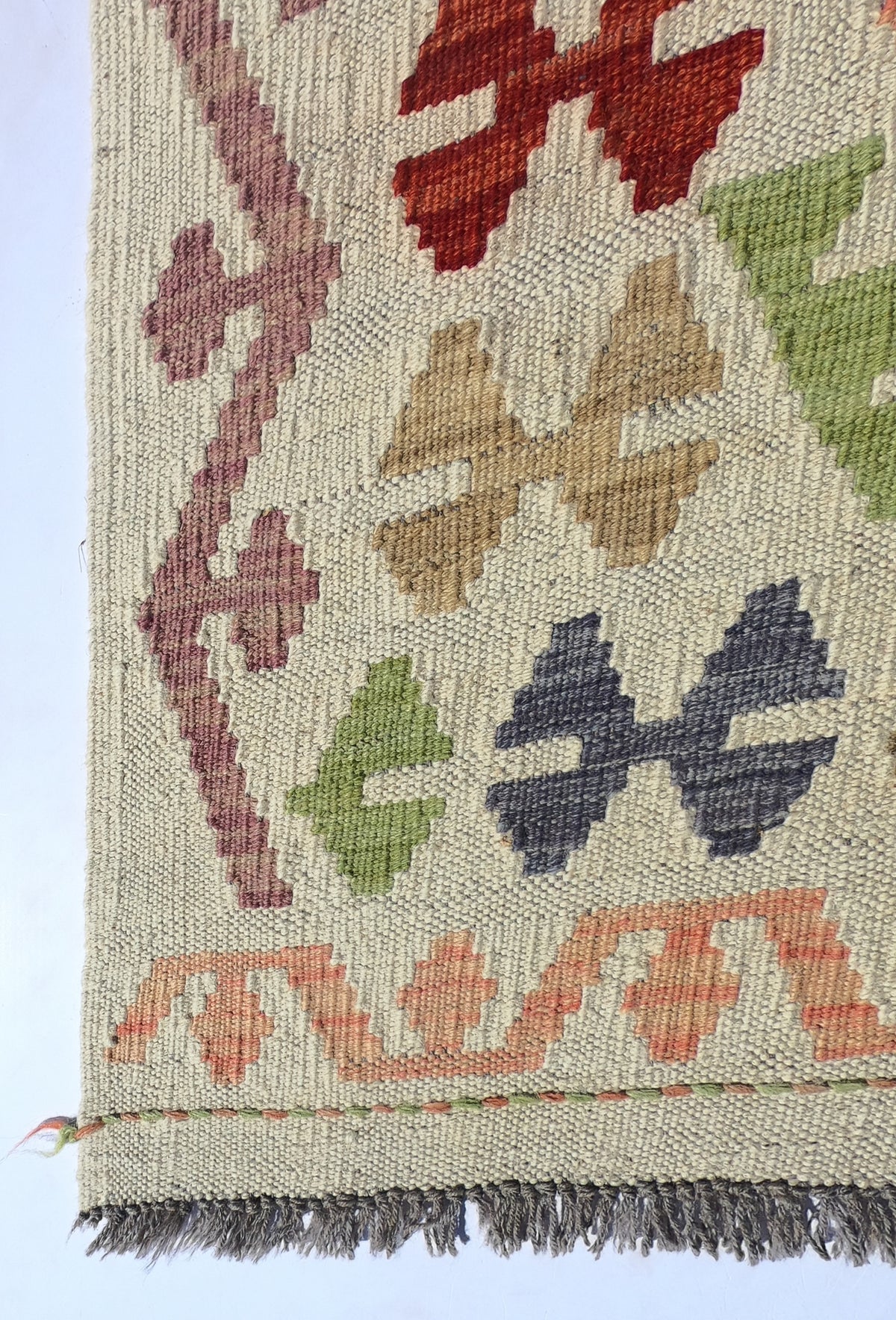 Alfombra Lana, Kelim Kashkuli 3.00 x 0.80 mts. 0146