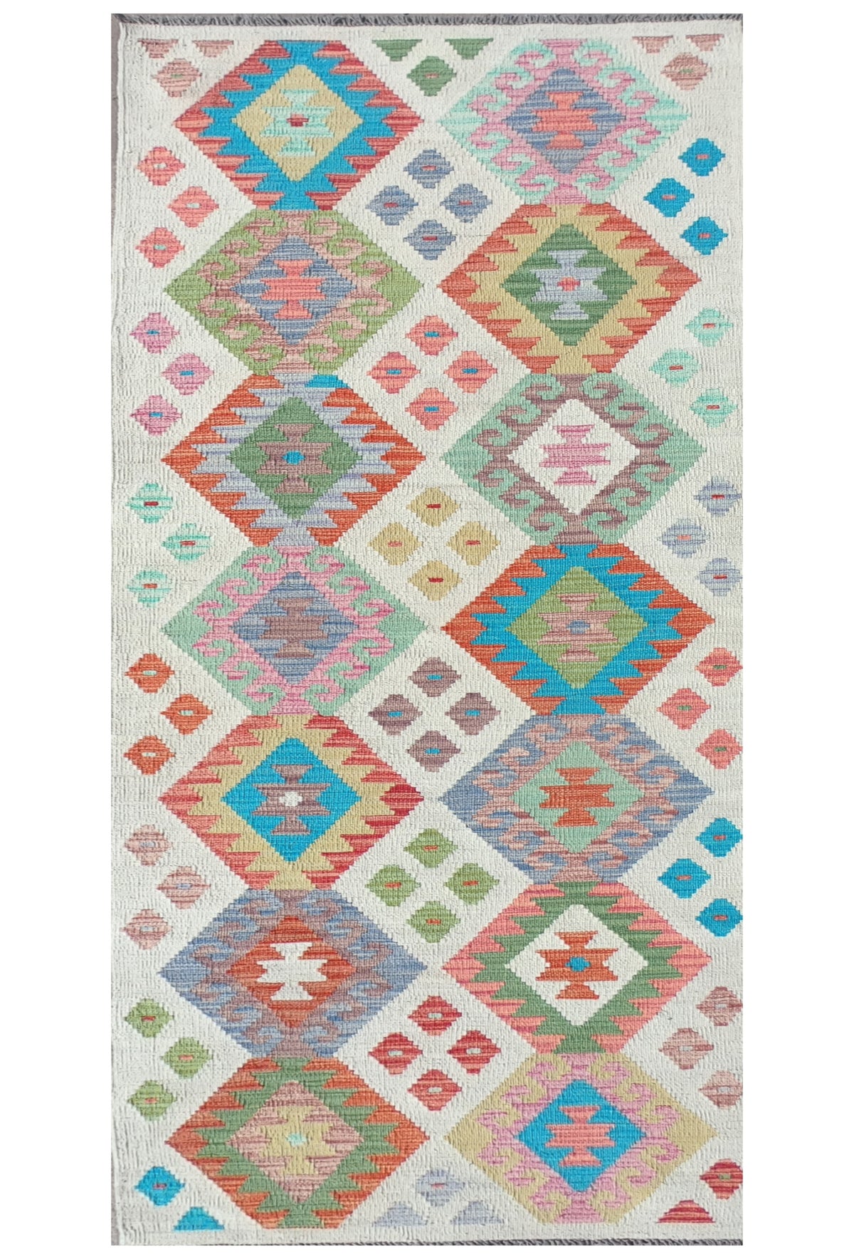 Alfombra Lana, Kelim Kashkuli 3.00 x 0.80 mts. 0052