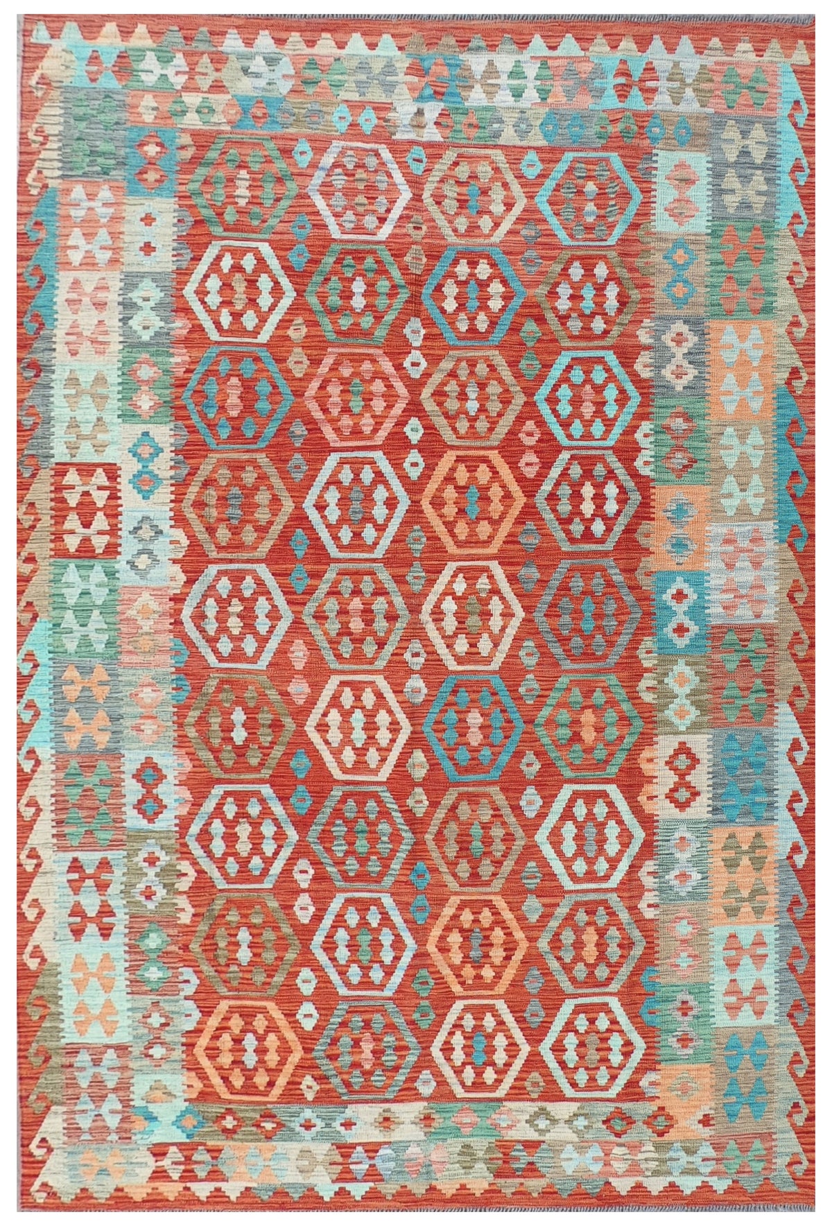 Alfombra Lana, Kelim Kashkuli 3.00 x 2.00 mts. 0405